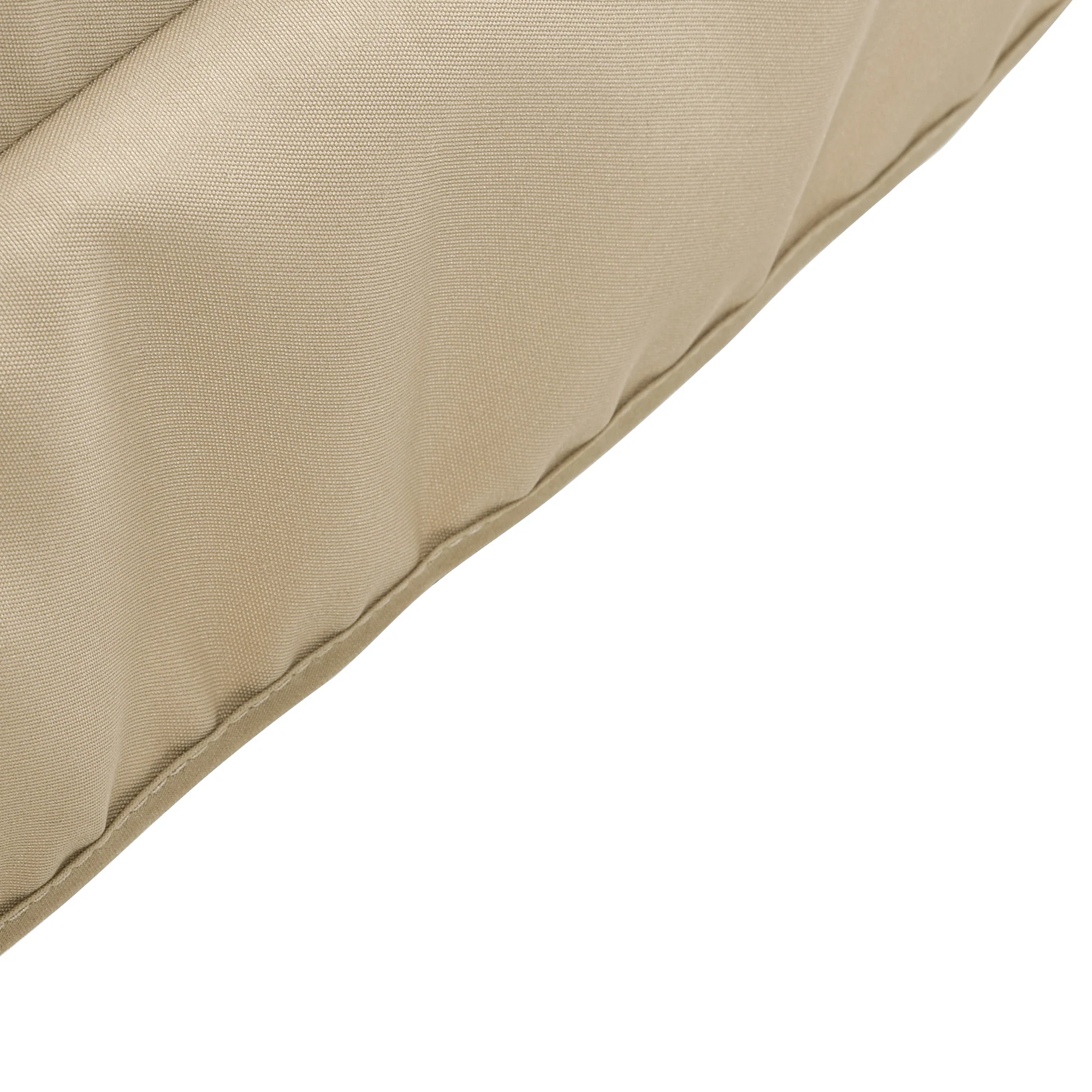 2-Piece Gray Patio Seat Covers, Outdoor Swing Cushion Set with Tufted Backrest & Tie Straps, Beige - Image 11