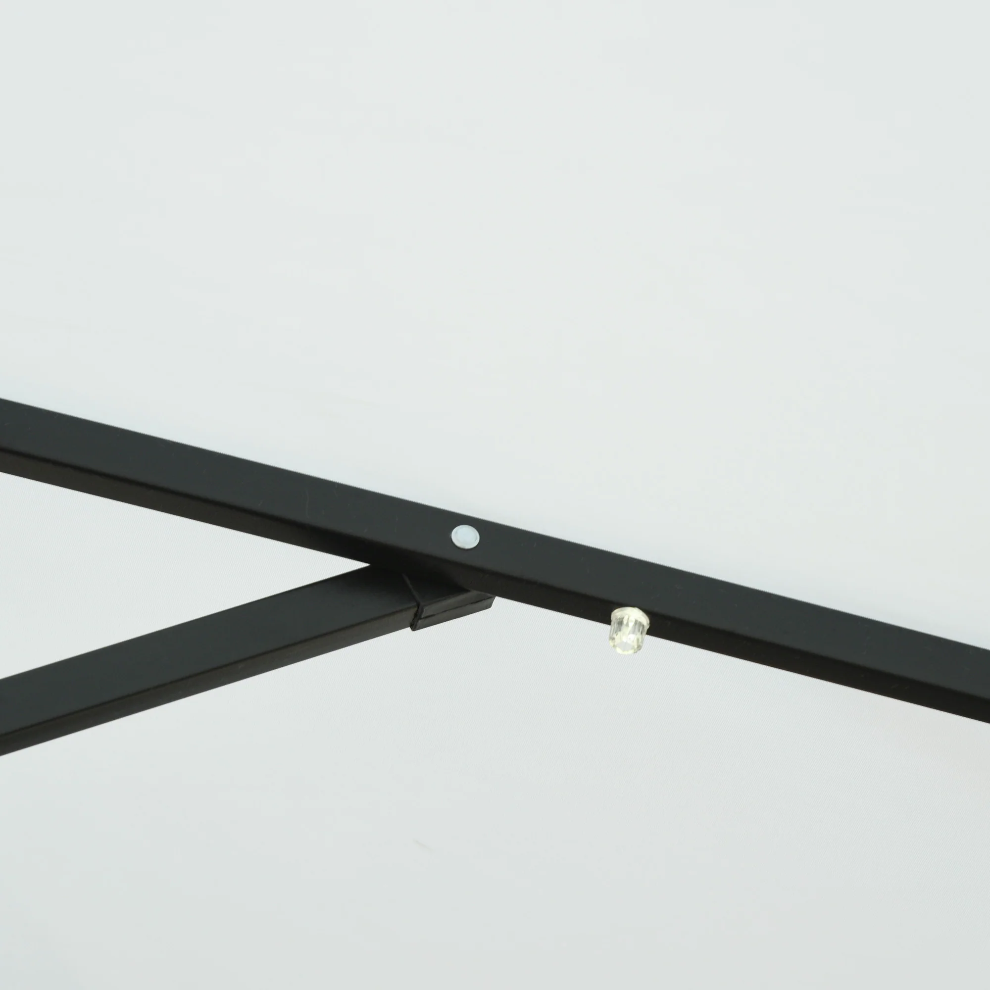 9' x 7' Patio Umbrella with Crank, Solar LED Lights, 45° Tilt, Push-Button Operation, White - Image 13