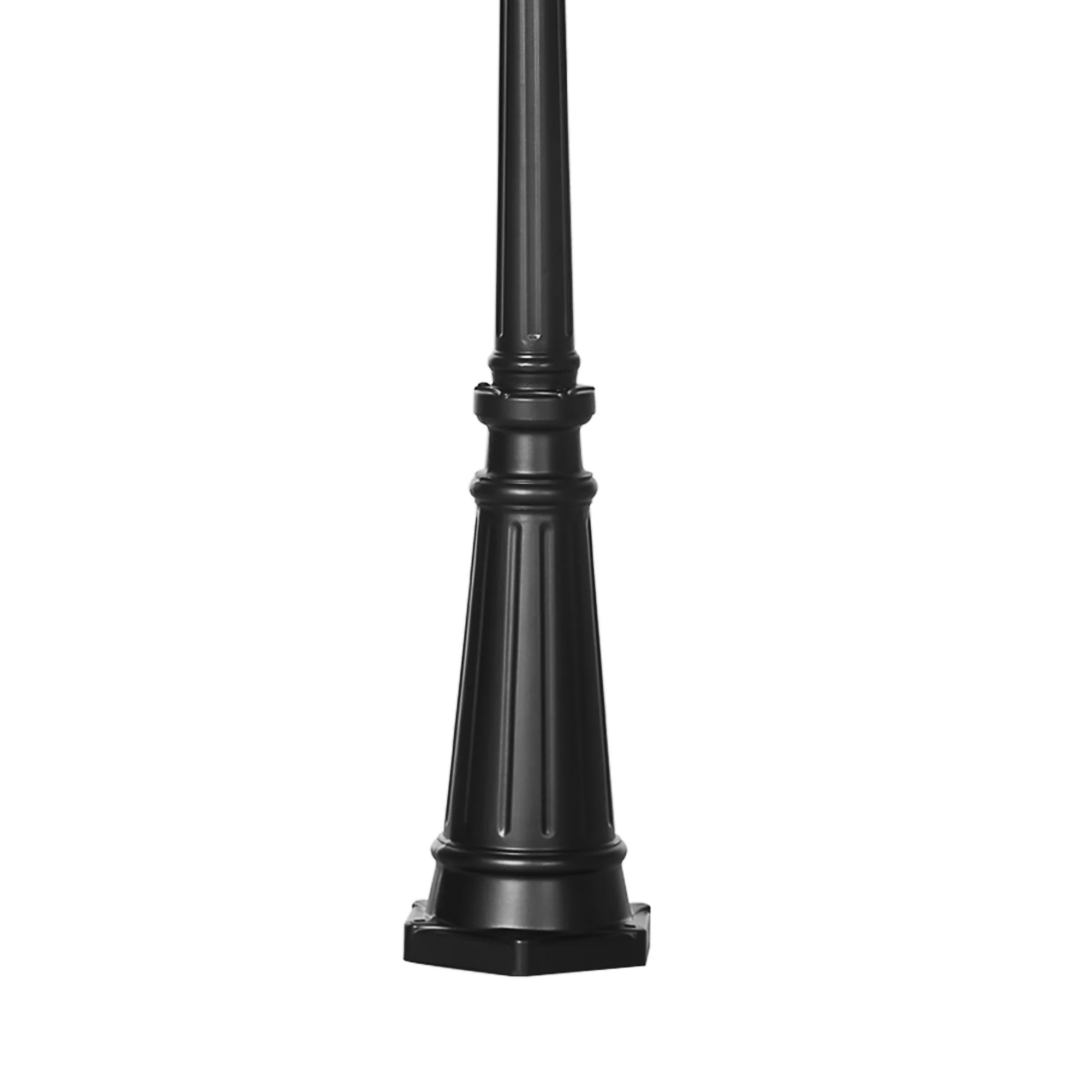 94.5" Solar-Powered Vintage Street Light with Motion Sensor & Dusk-to-Dawn, Black Aluminum - Image 13