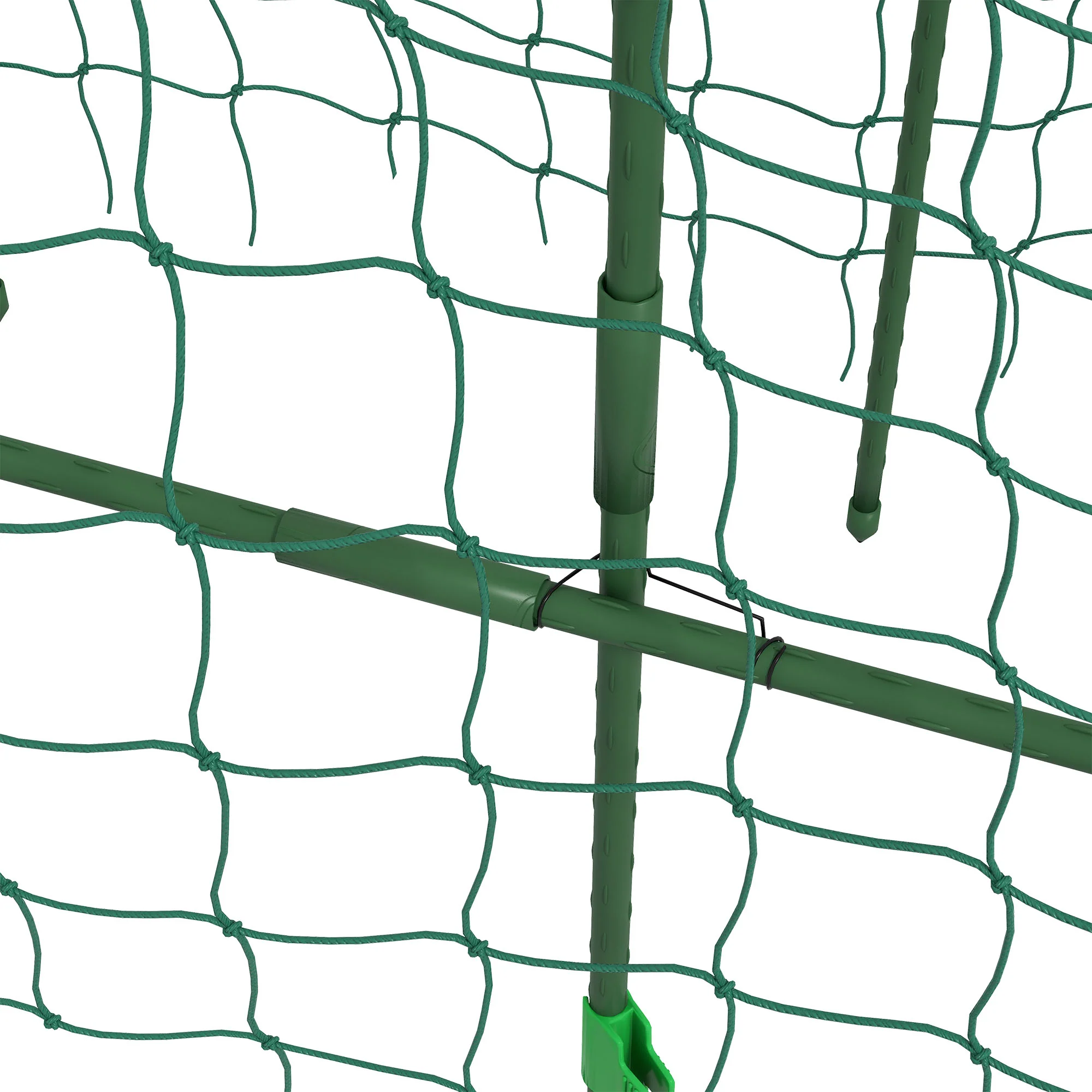 6' Tall Garden Arch Trellis, A-Frame, with Climbing Net, for Climbing Plants or Fruits - Image 11