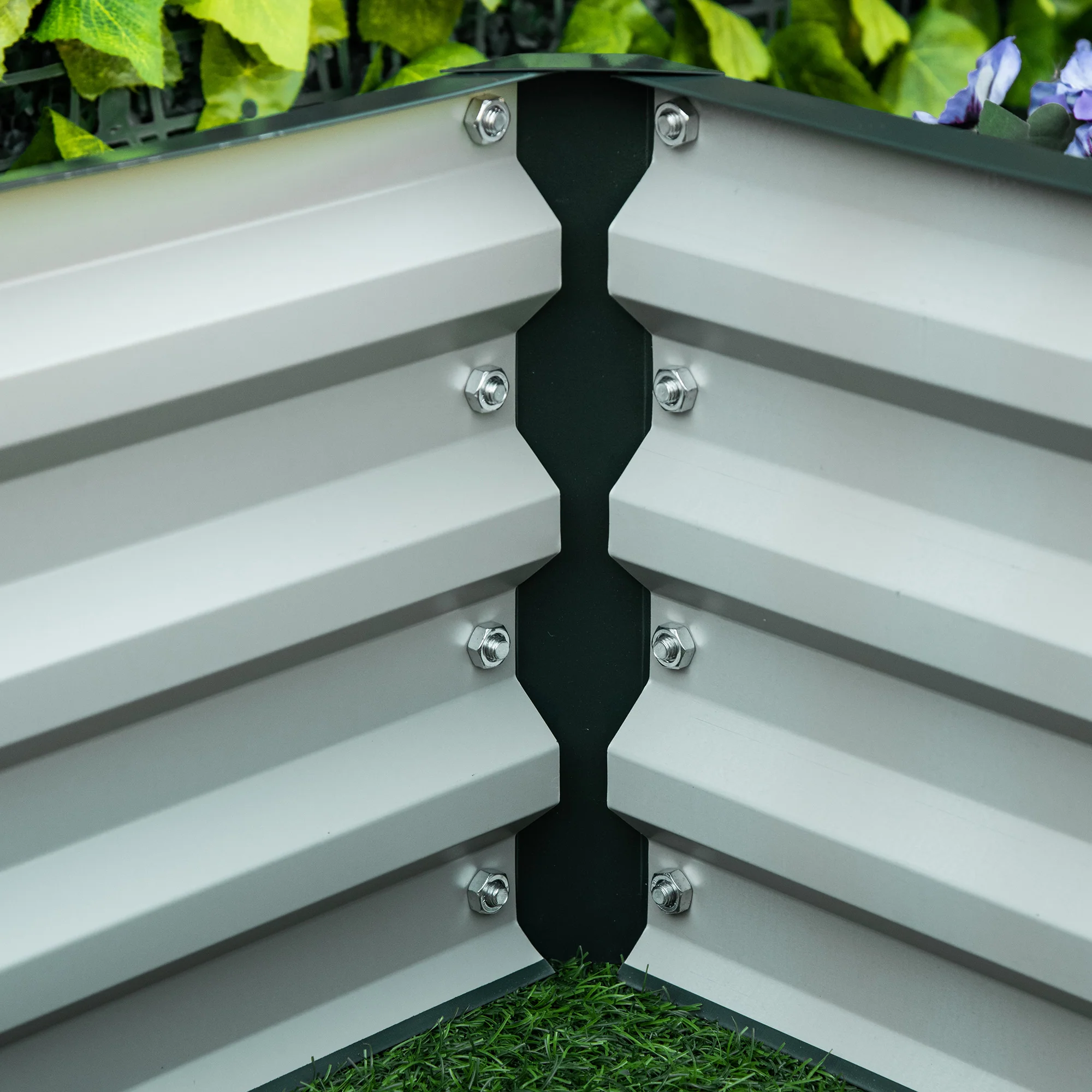 Galvanized Raised Garden Bed, 4' x 2' x 1' Metal Planter Box, for Growing Vegetables, Flowers, Herbs, Succulents, Green - Image 11