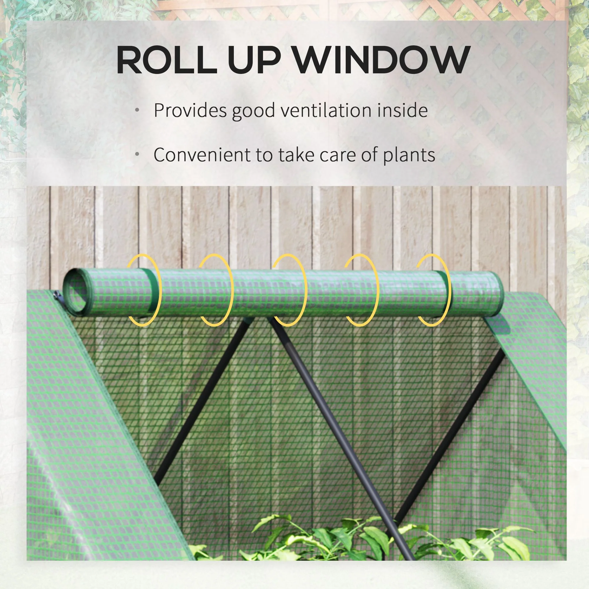 4' x 3' Galvanized Raised Garden Bed with Mini Greenhouse Cover, Outdoor Planter Box, Green - Image 10