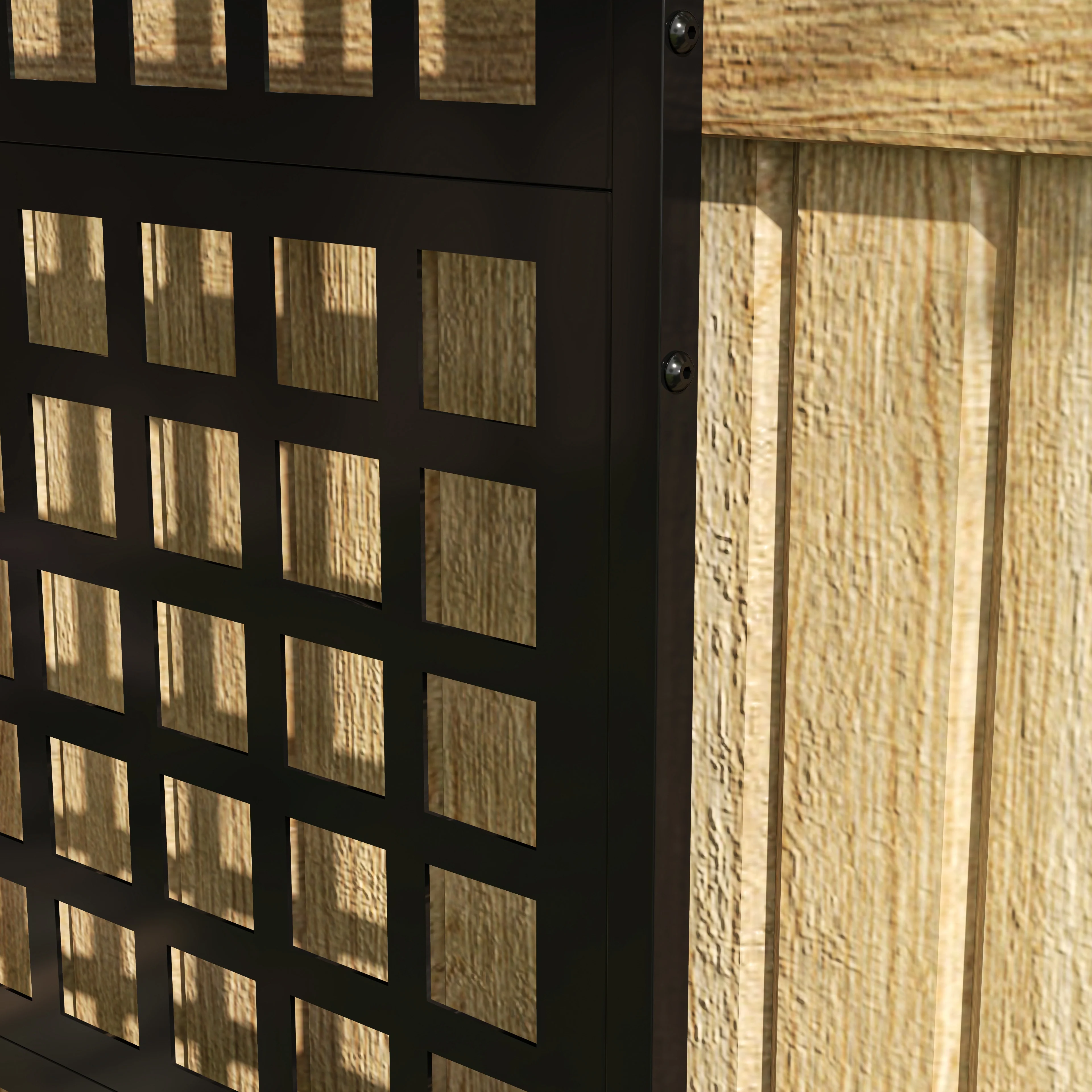 Galvanized Raised Garden Bed with Trellis, 43" x 16" x 70", Black - Image 11