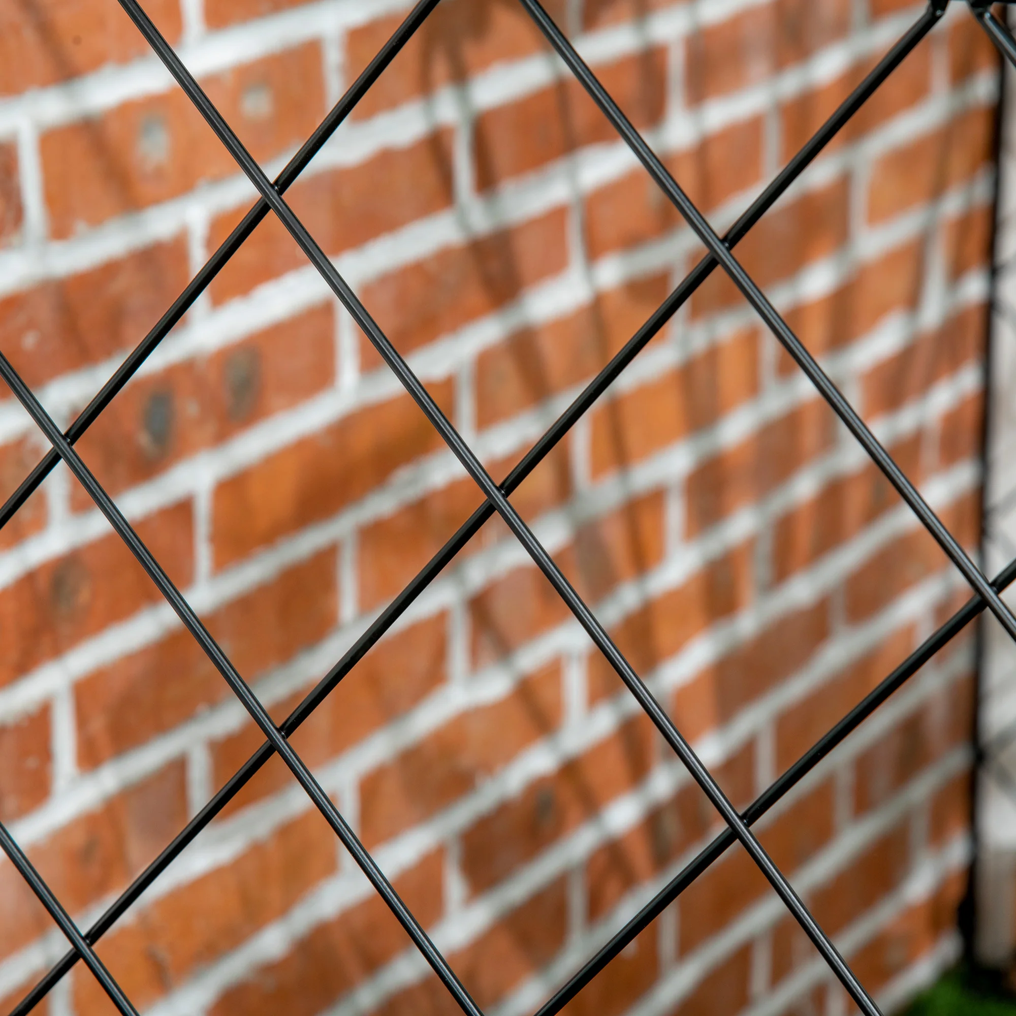 4 Pack Steel Garden Fence Panel, Rust-Resistant Animal Barrier with Curved Vines, 11.5'  x 43", Black - Image 10