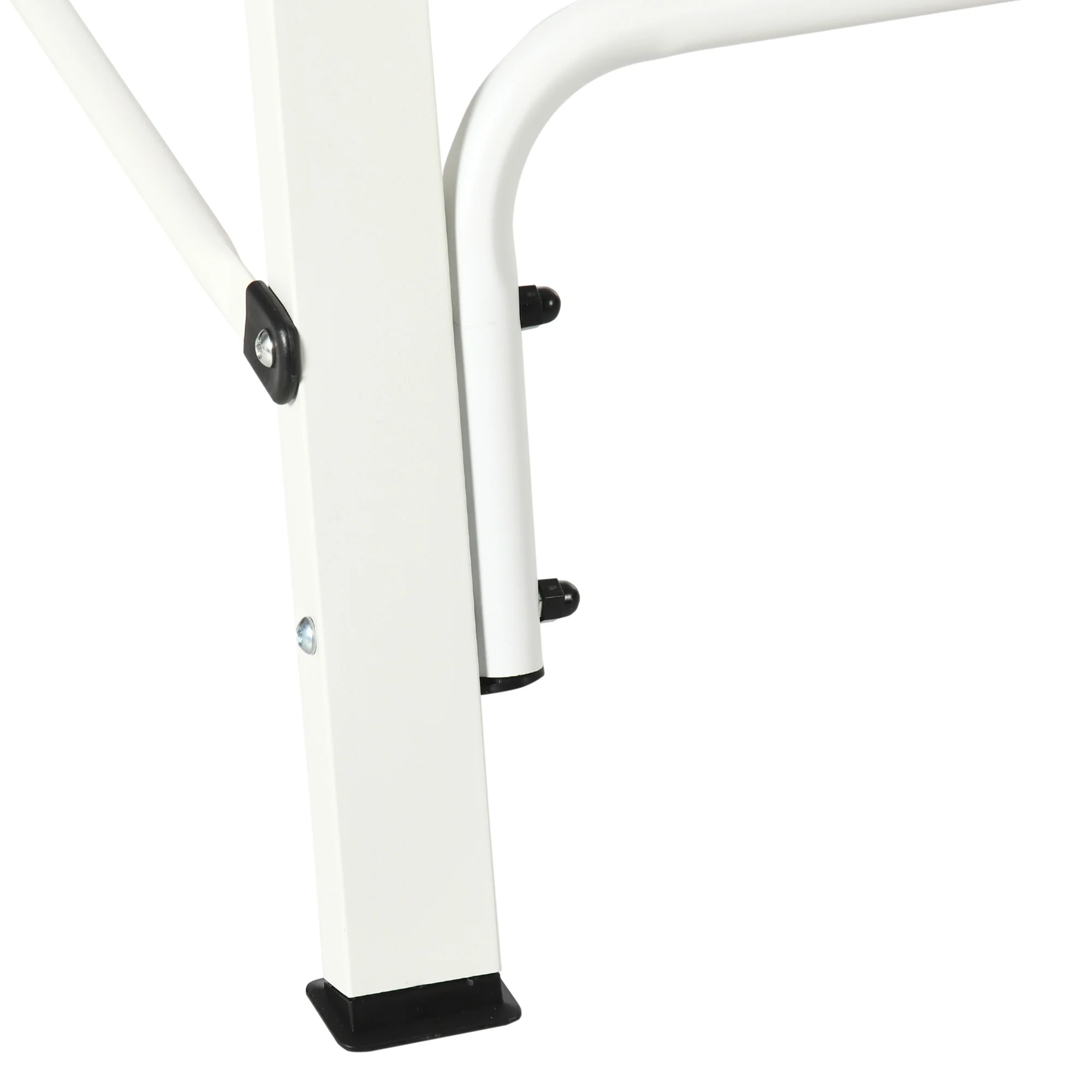 Heavy Duty Metal Swing Stand with 528 LBS Weight Capacity, White - Image 10