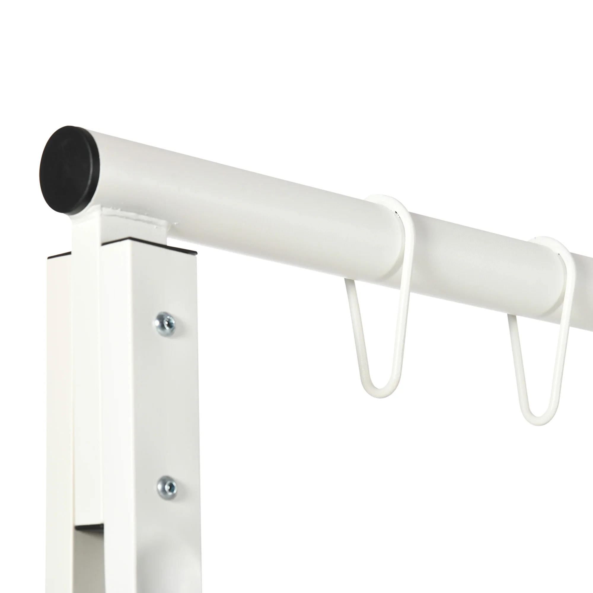 Heavy Duty Metal Swing Stand with 528 LBS Weight Capacity, White - Image 7