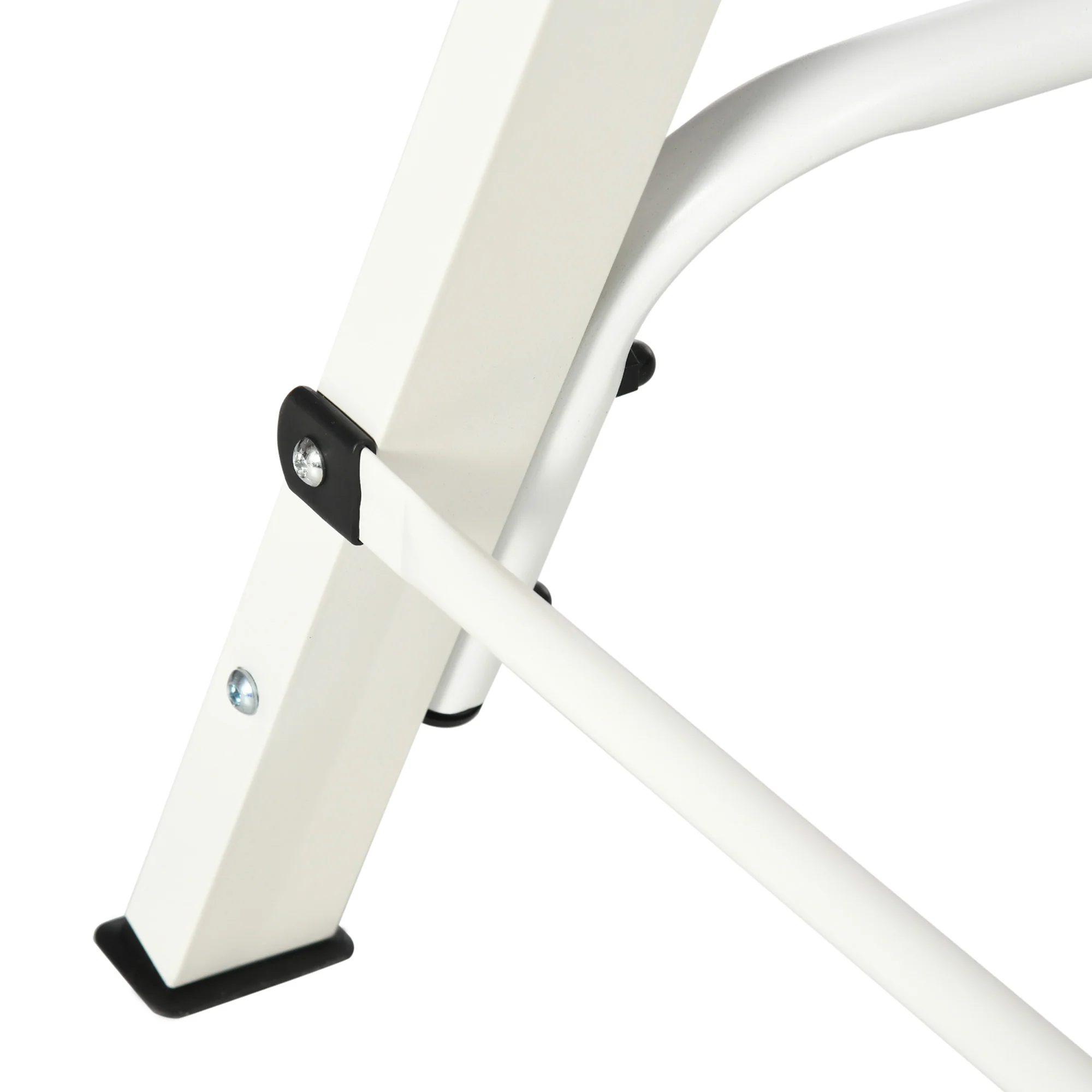 Heavy Duty Metal Swing Stand with 528 LBS Weight Capacity, White - Image 9