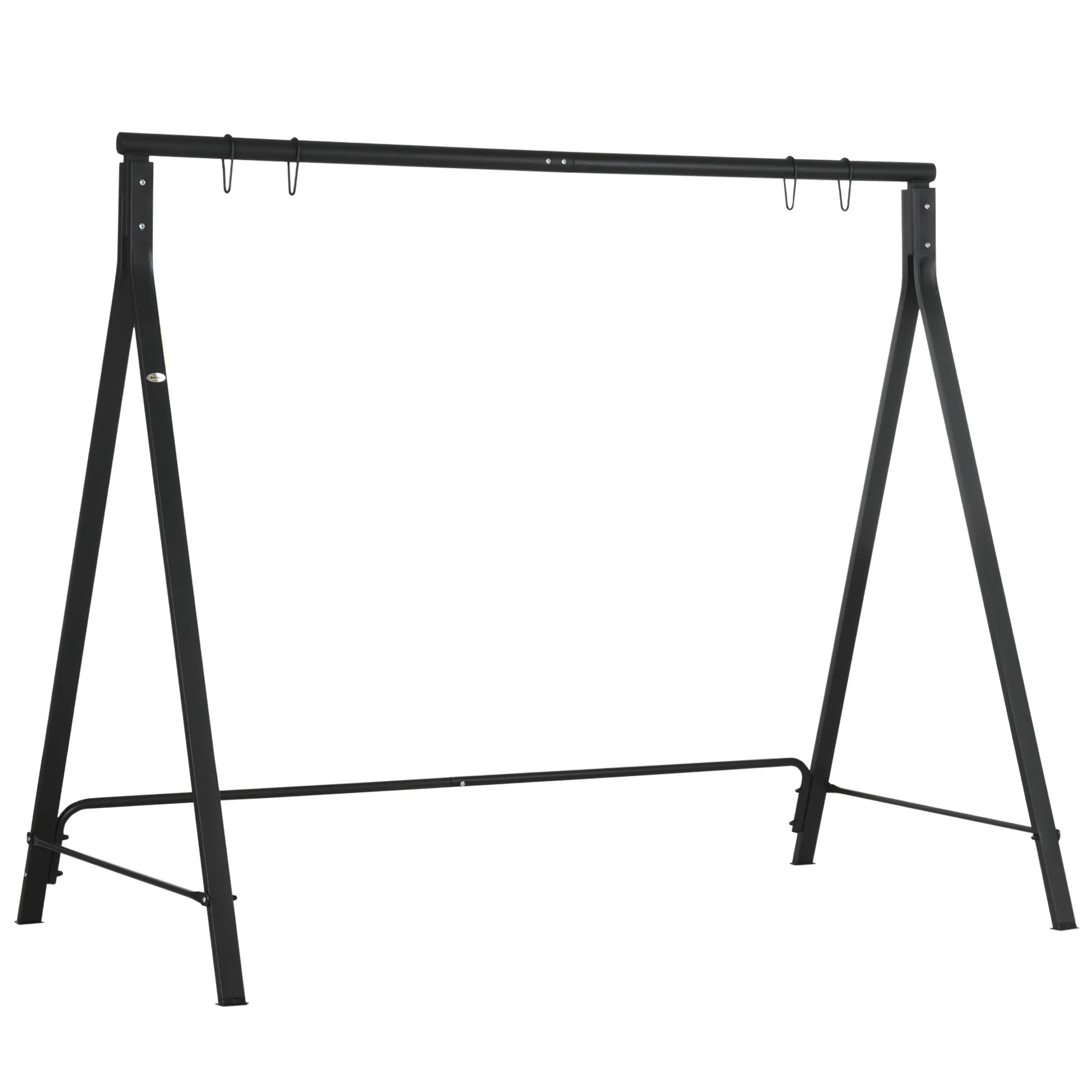 Heavy-Duty Metal Swing Stand with 528 lb Weight Capacity - Black - Image 12