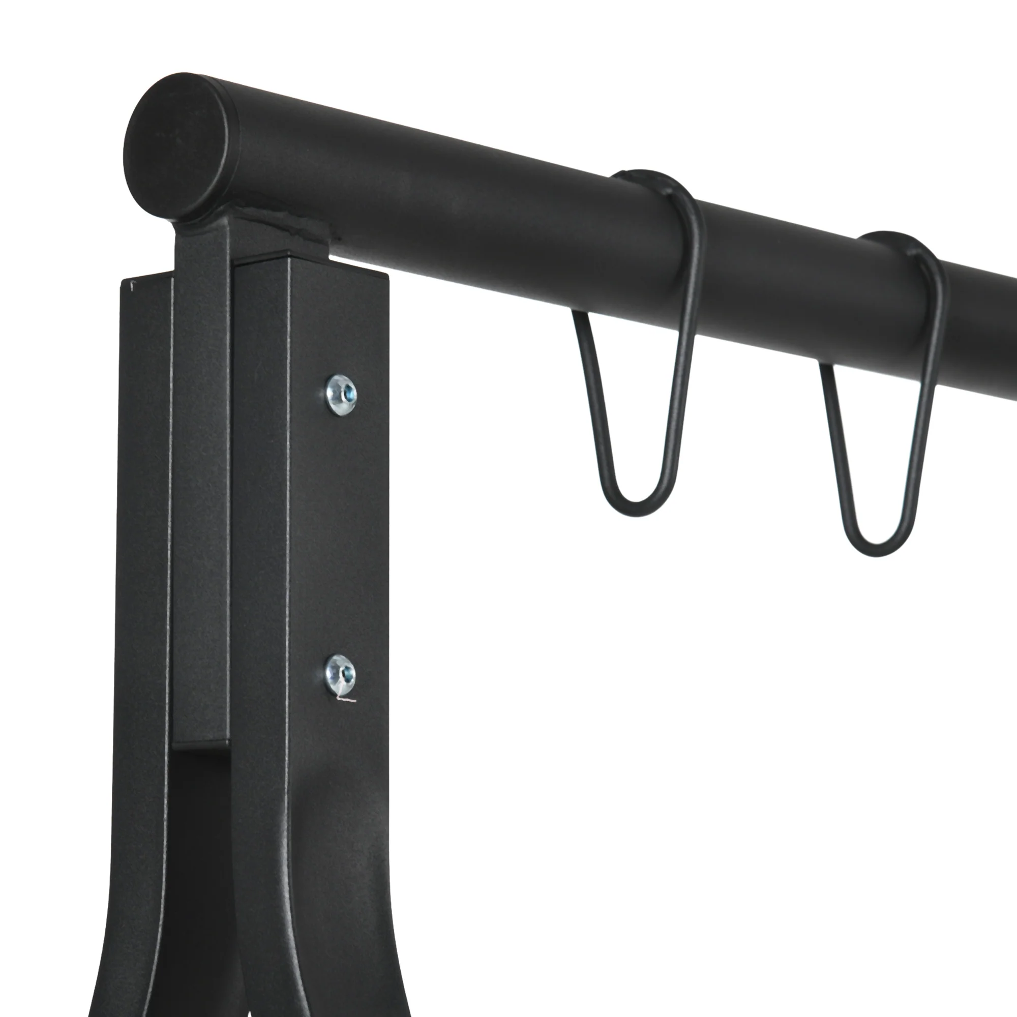 Heavy-Duty Metal Swing Stand with 528 lb Weight Capacity - Black - Image 8