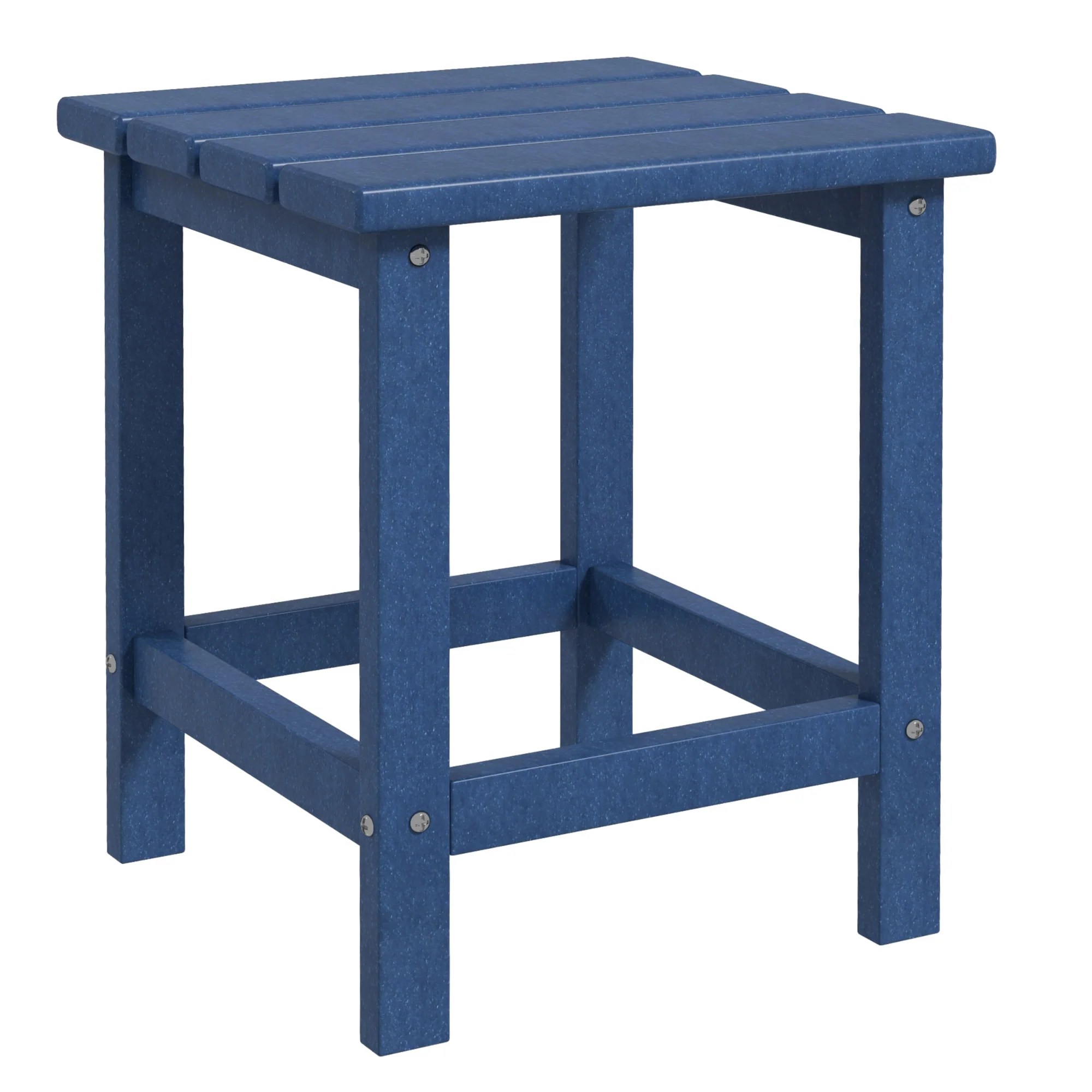 15" Patio Accent Table, Square Coffee Table for Indoor Outdoor, Blue - Image 12