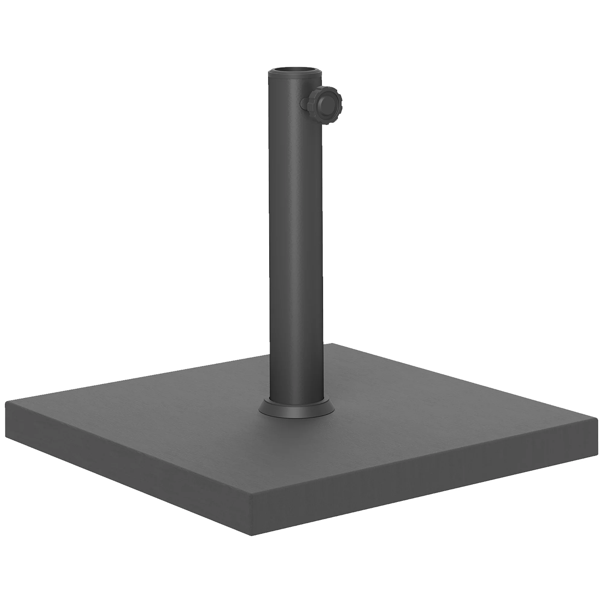 Patio Umbrella Base, 32 lbs Concrete Heavy Duty Umbrella Base, Outdoor Umbrella Stand Patio Umbrella Holder for 1.5"/1.9" Umbrella Poles for Outdoor, Lawn, Poolside, Black - Image 12