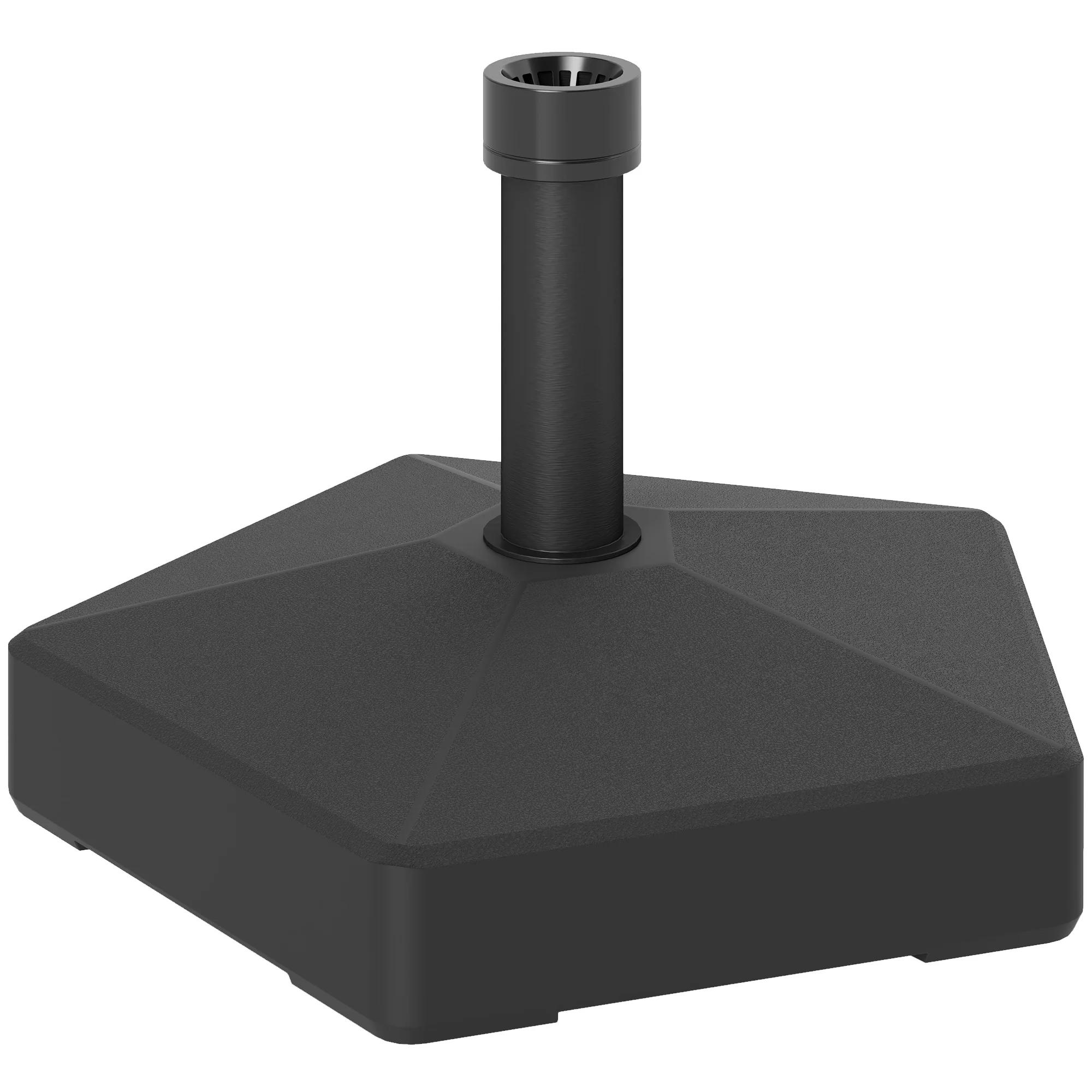 Patio Umbrella Base Holder, Heavy Duty Outdoor Umbrella Stand Base, Filled Up to 42lbs with Stand or 33lbs with Water for Garden, Poolside, Black - Image 12