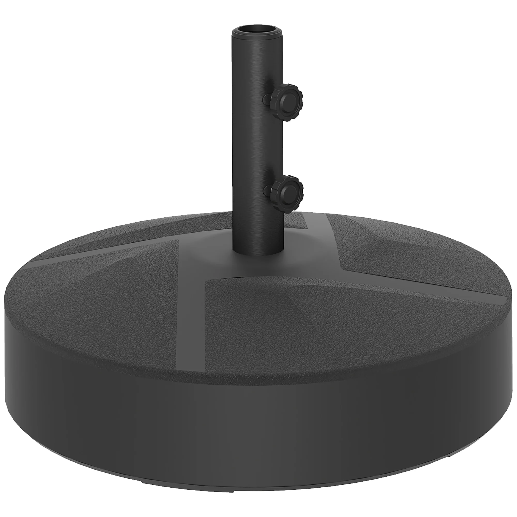 Patio Umbrella Base Holder, Heavy Duty Outdoor Umbrella Stand Base, Filled Up to 66lbs with Stand or 55lbs with Water for Garden, Poolside, Black - Image 12