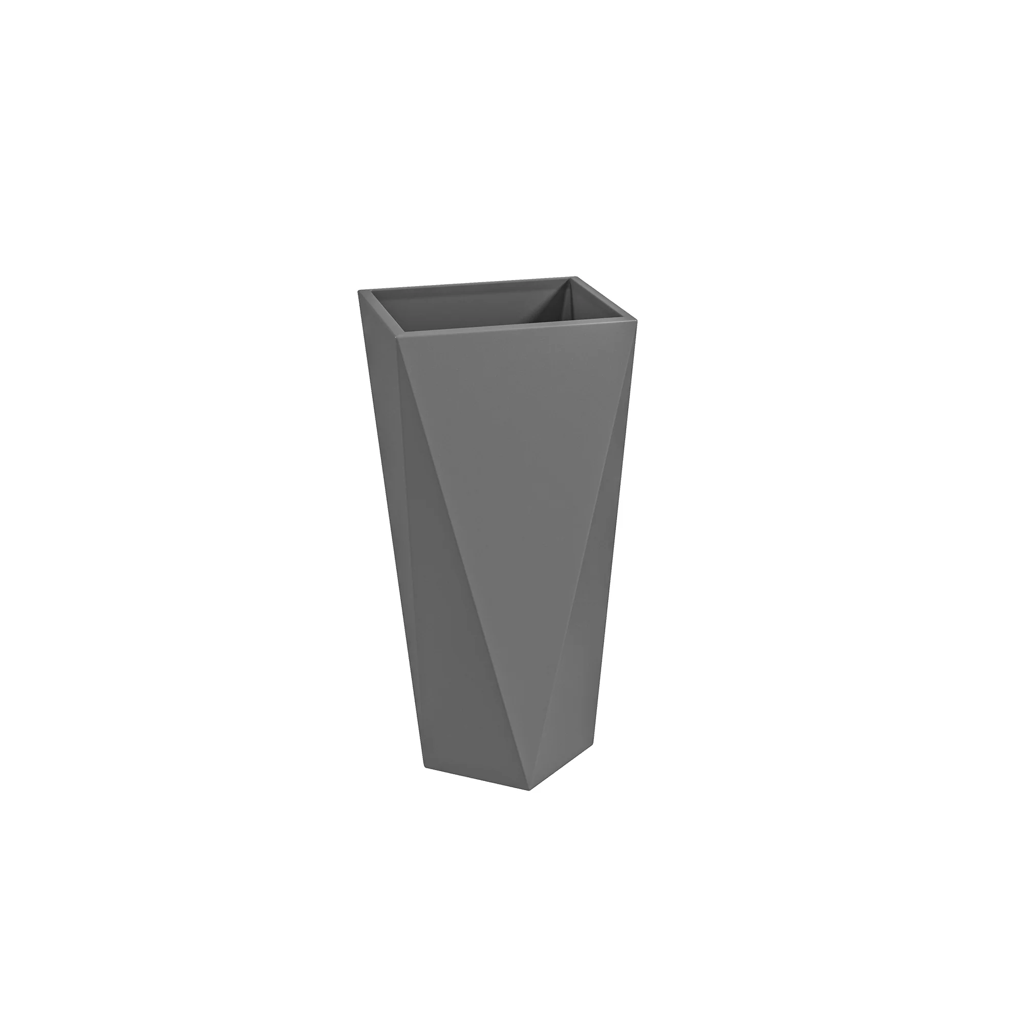 Set of 3 Tall Planters, 28.75", 24.5", 20.5", MgO Indoor Outdoor Planters with Drainage Holes, Stackable Flower Pots for Garden, Patio, Balcony, Front Door, Gray - Image 12