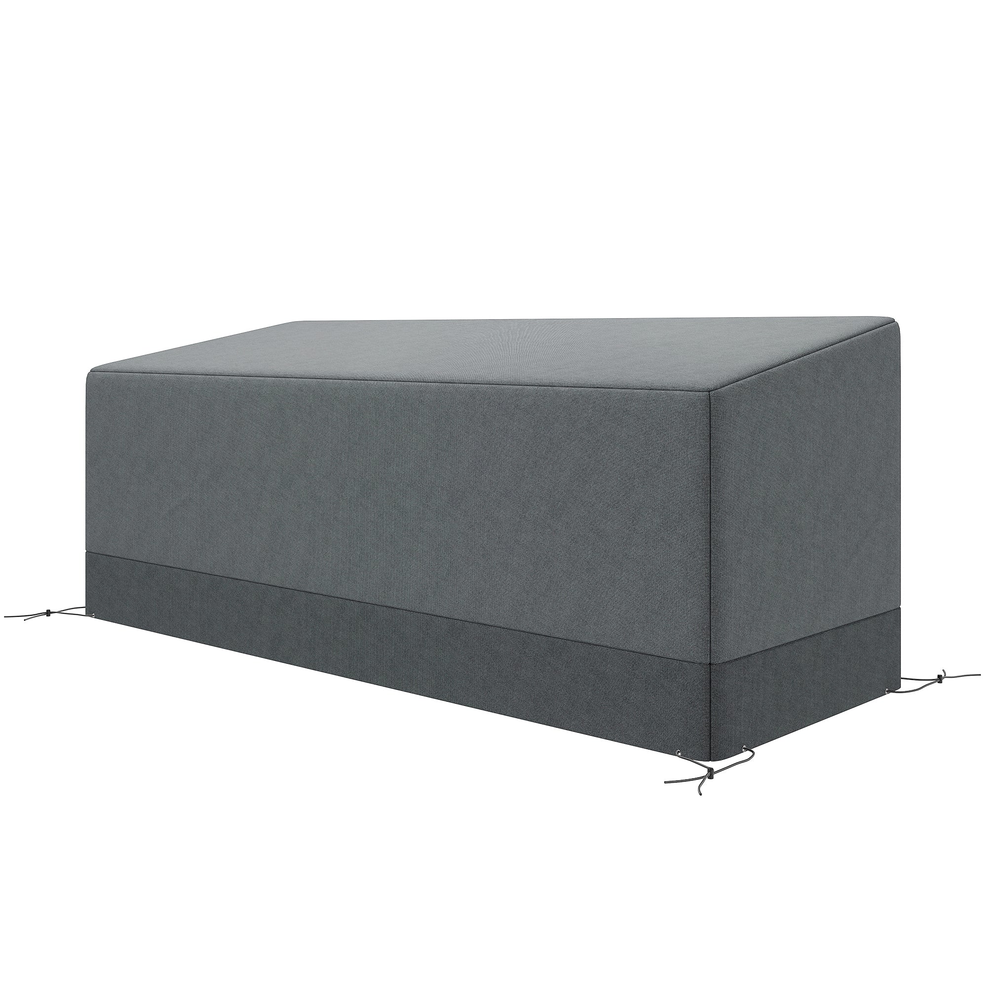 75" x 28.3" x 29.9" Waterproof Patio Sofa Cover, Grey - Image 2