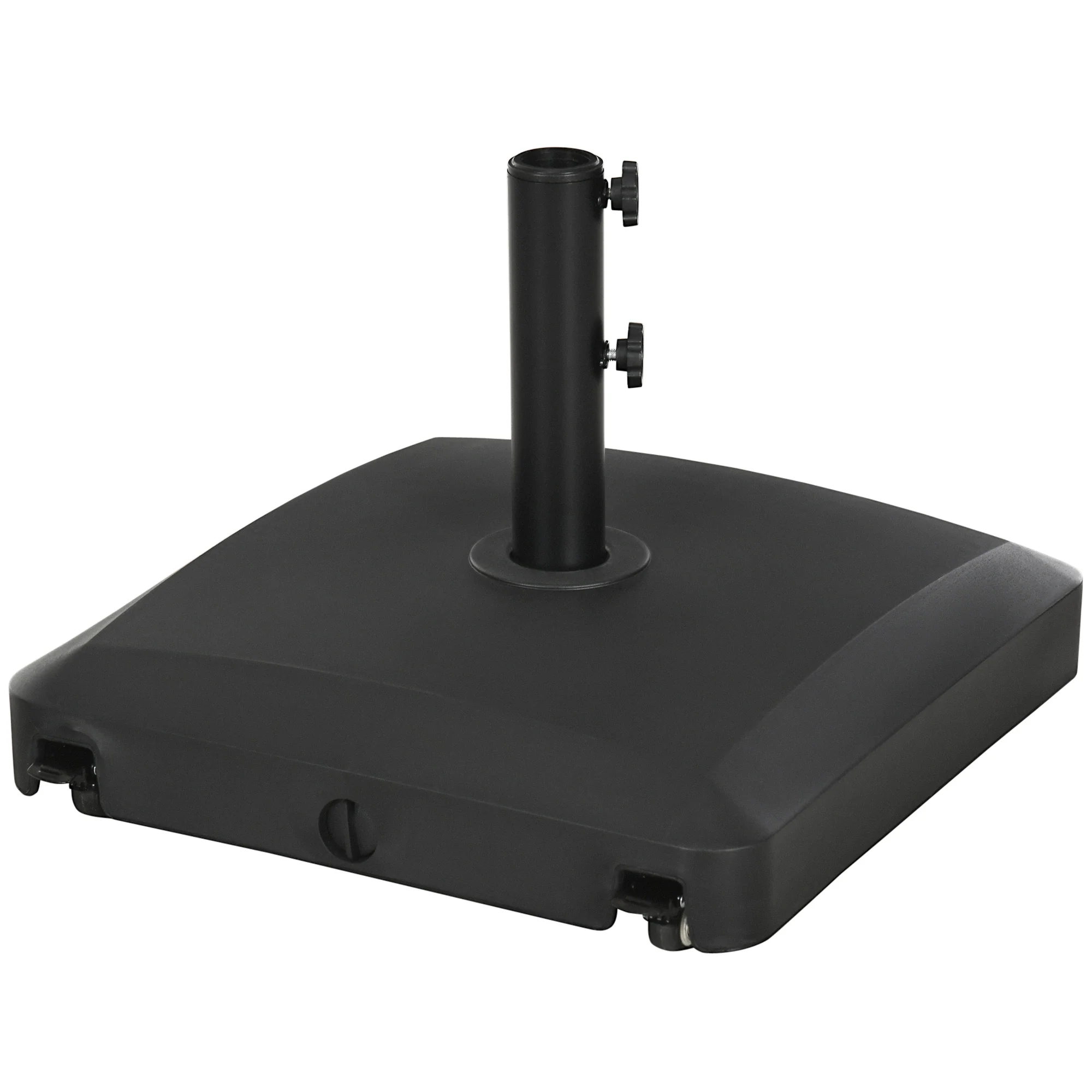 66lb Wheeled Umbrella Base, for 1.5"/1.9" Poles, Black - Image 2