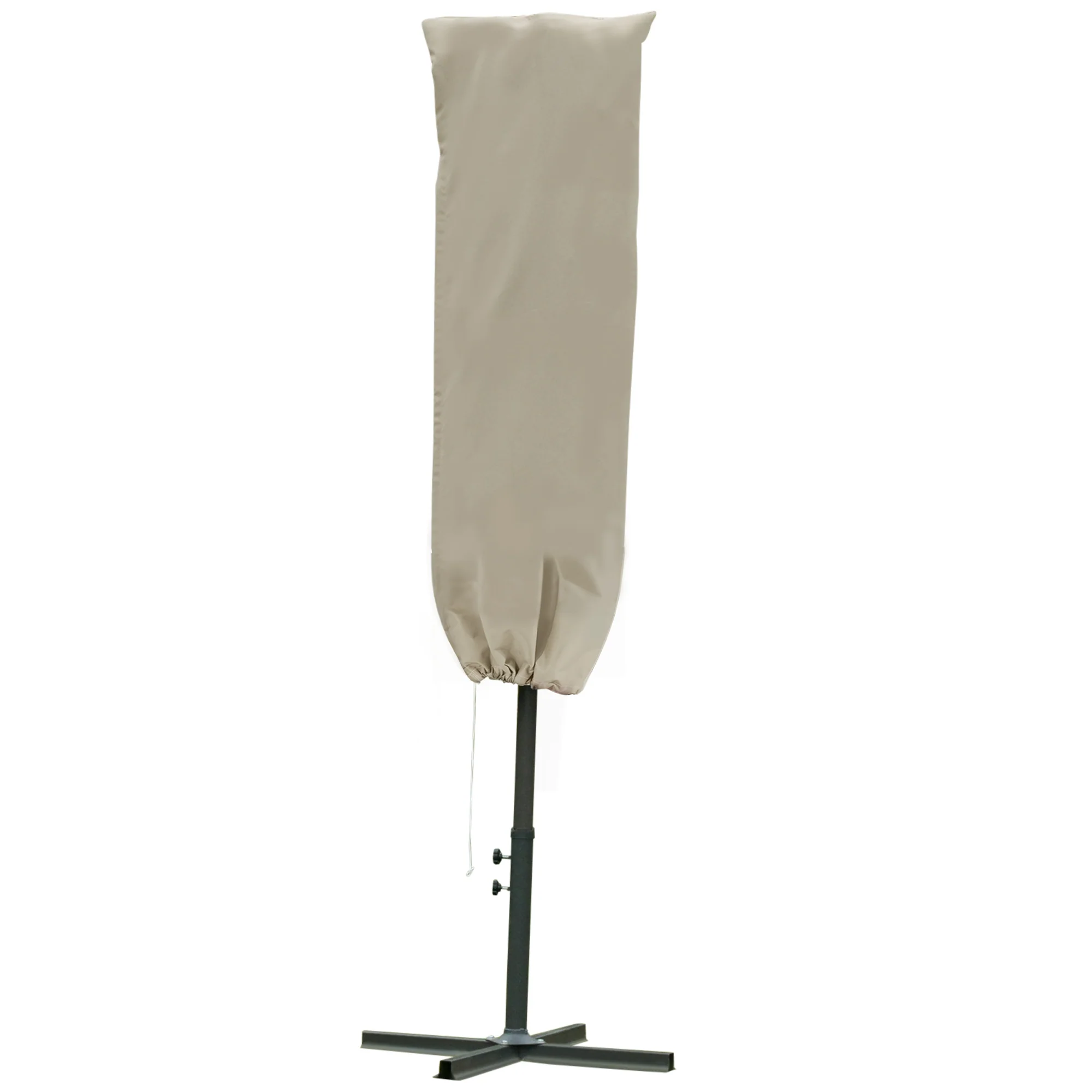 Parasol Cover with Zipper for 6.6-13FT Parasol, Khaki