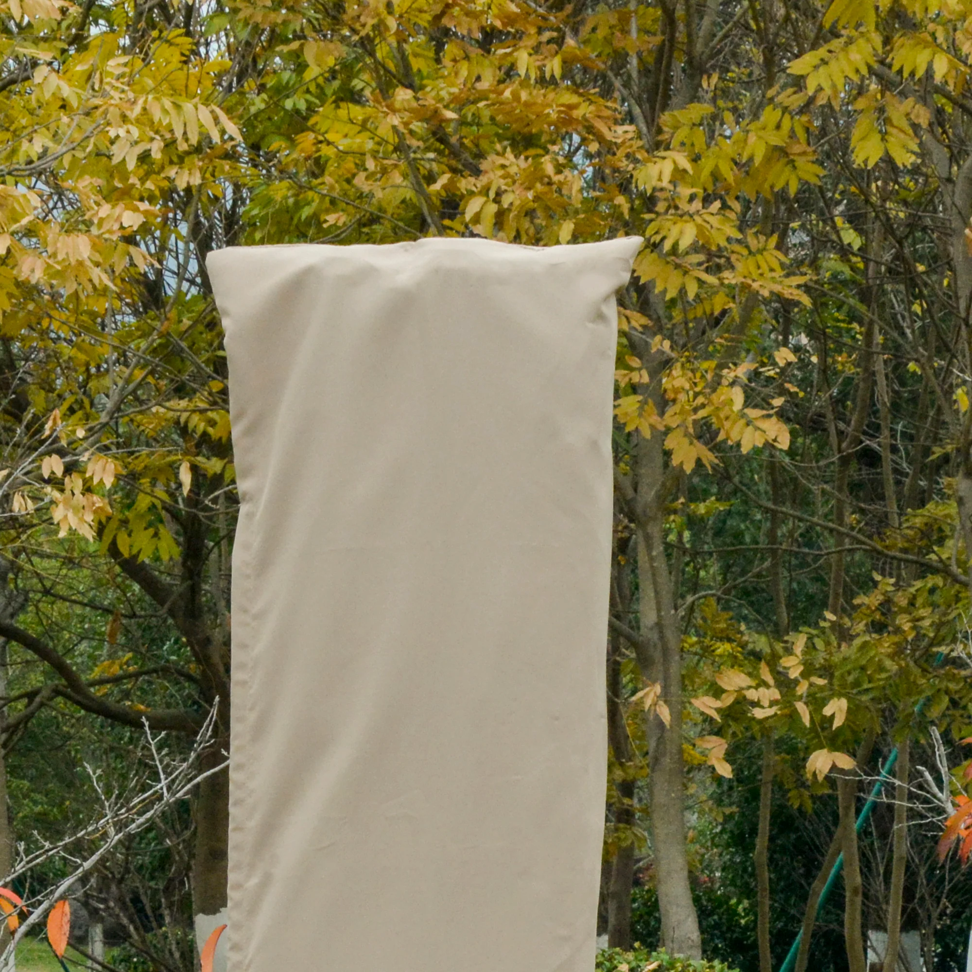 Parasol Cover with Zipper for 6.6-13FT Parasol, Khaki - Image 8
