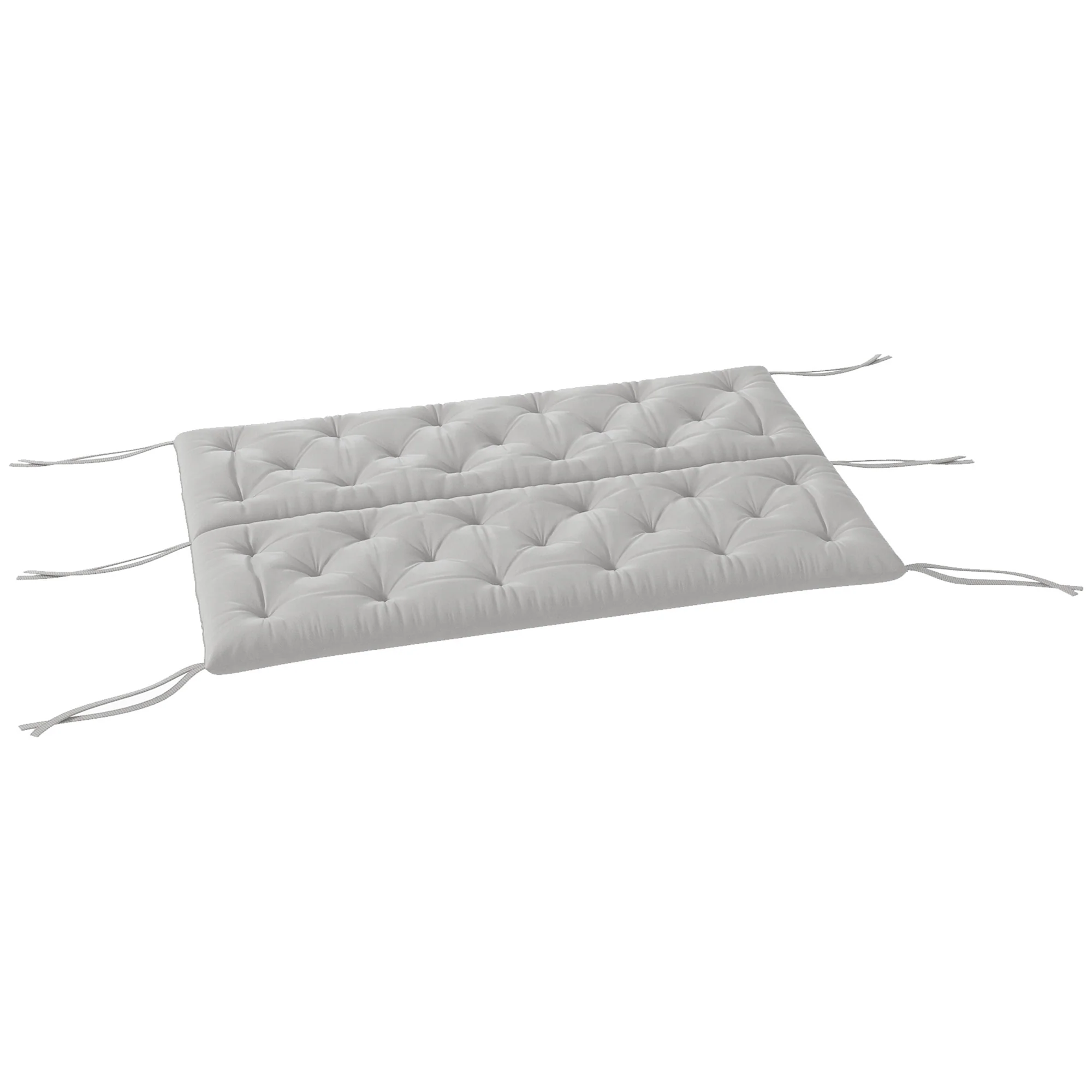 3 Seater Swing Chair Replacement Cushions with Backrest for Patio Furniture, Light Grey - Image 11