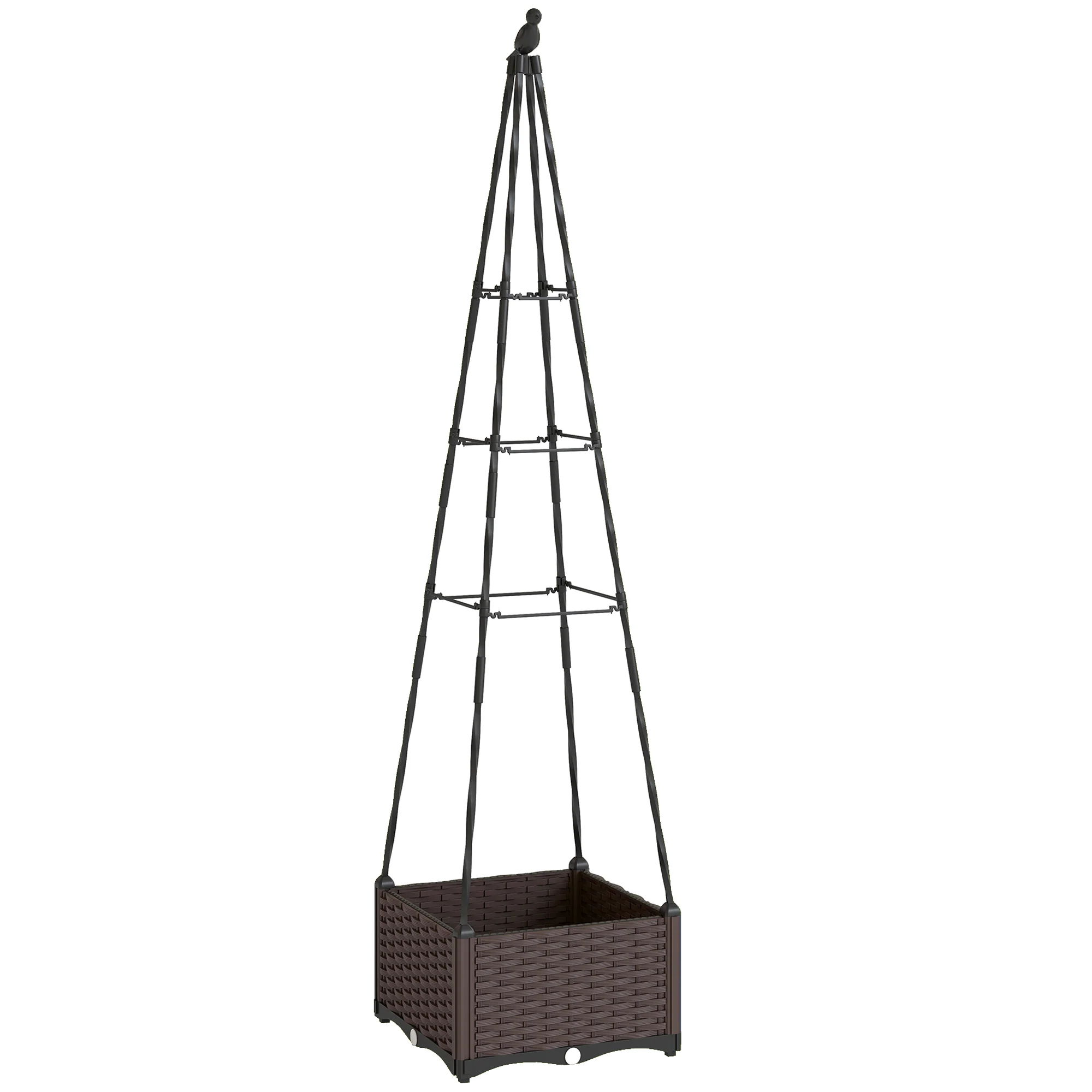 Self Watering Raised Garden Bed with Trellis, 40 x 40 x 175 cm - Image 12