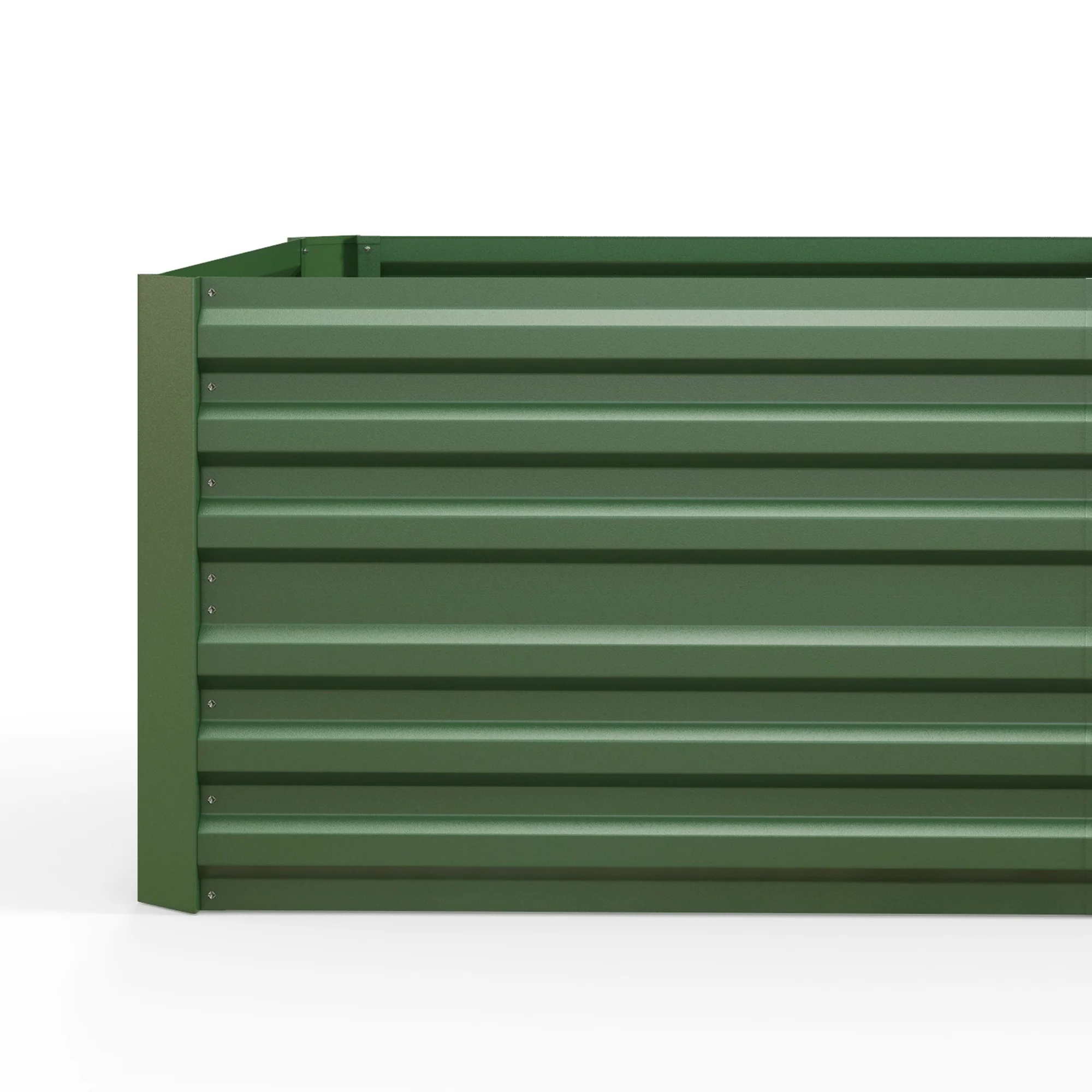 Raised Garden Bed, 6' x 3' x 2' Galvanized Steel Planters for Outdoor Plants with Multi-reinforced Rods for Vegetables, Flowers and Herbs, Green - Image 9