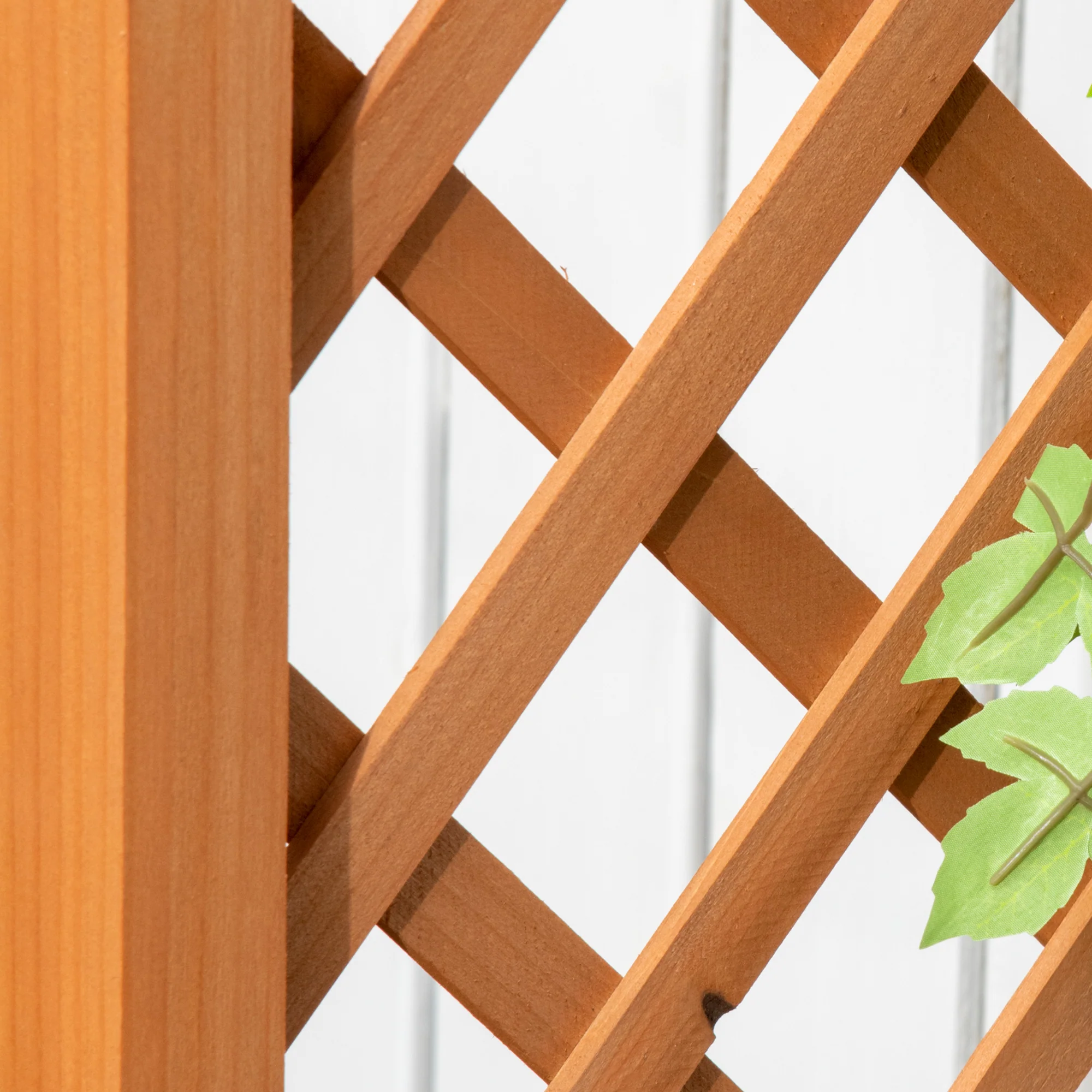 Raised Garden Bed with Arch Trellis, Freestanding Garden Planter Box, Outdoor Planter Container for Vine Climbing Plant Flower Herb, Brown - Image 10