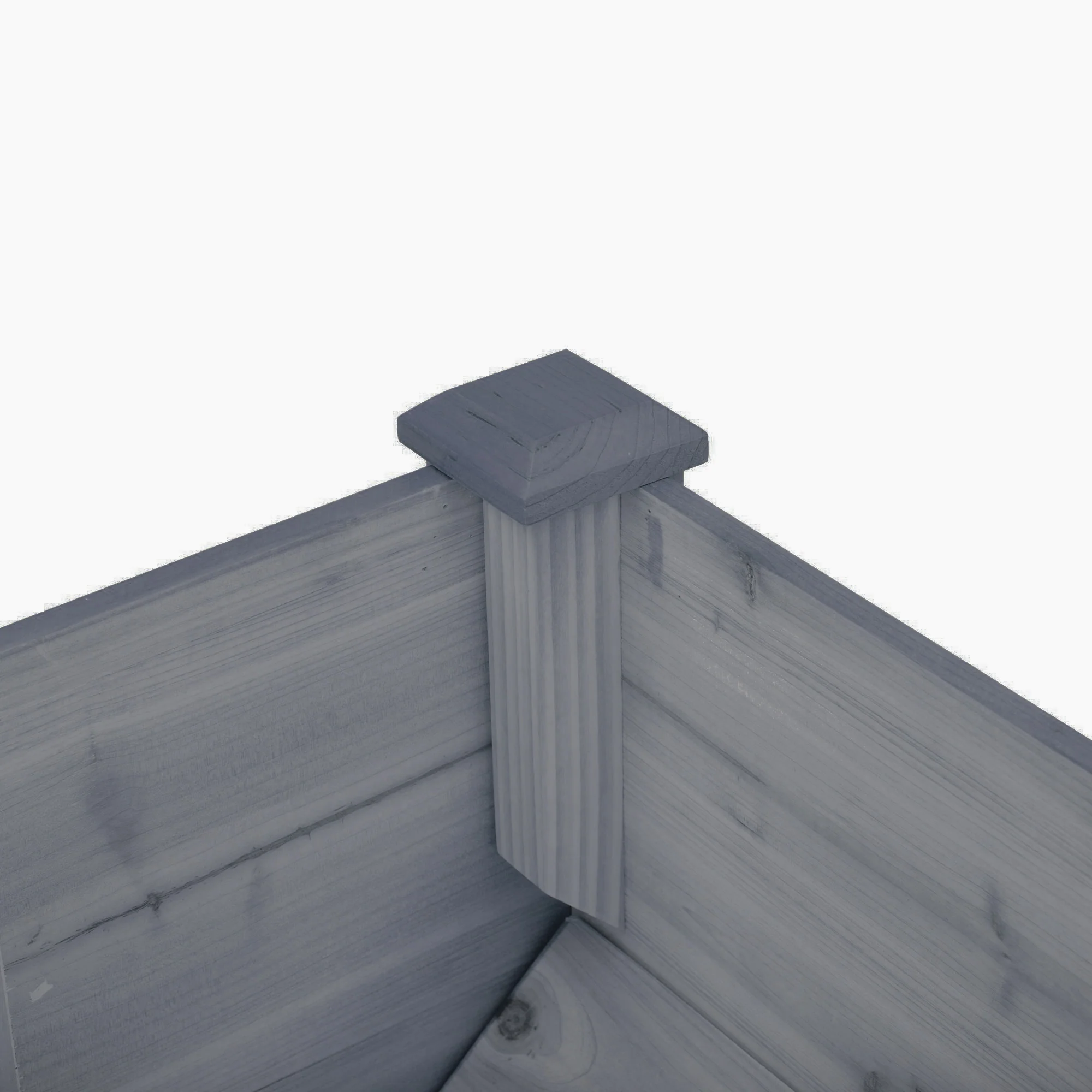 48" x 24" x 32" Raised Garden Bed with Funnel Design & Hooks, 660lb Capacity, Grey - Image 10