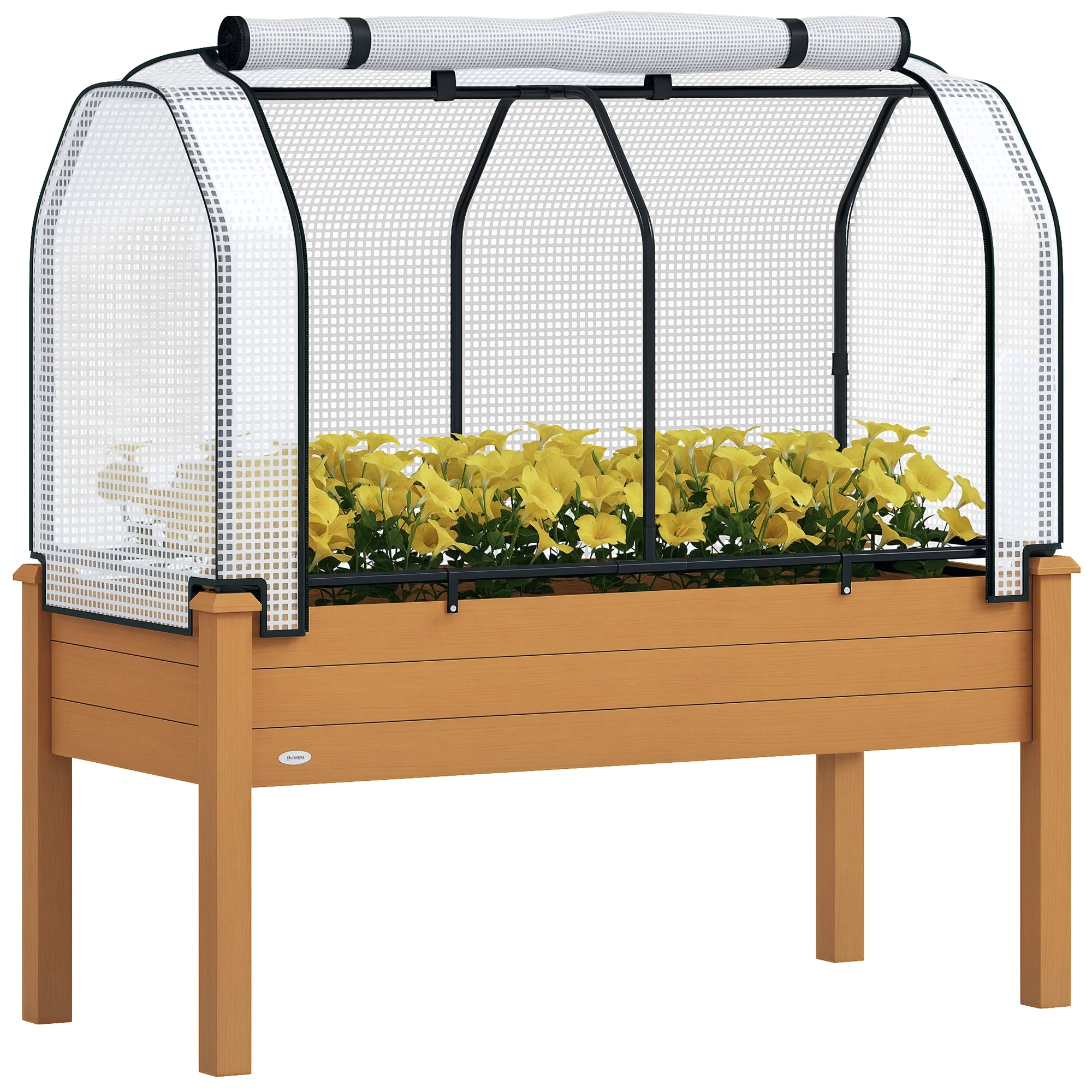 48" x 22" x 46" Raised Garden Bed with PE Cover, Sand