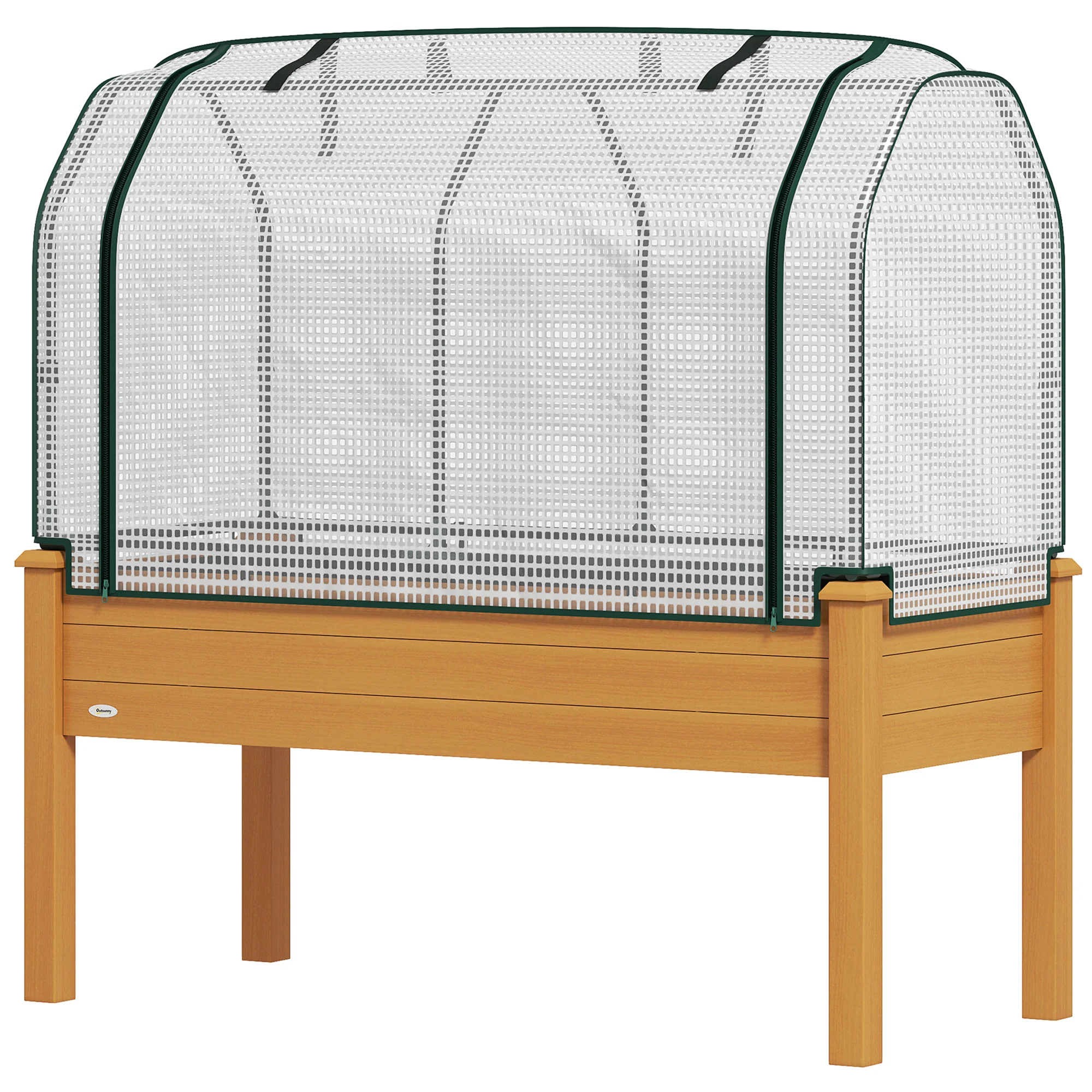 48" x 22" x 46" Raised Garden Bed with PE Cover, Sand - Image 2