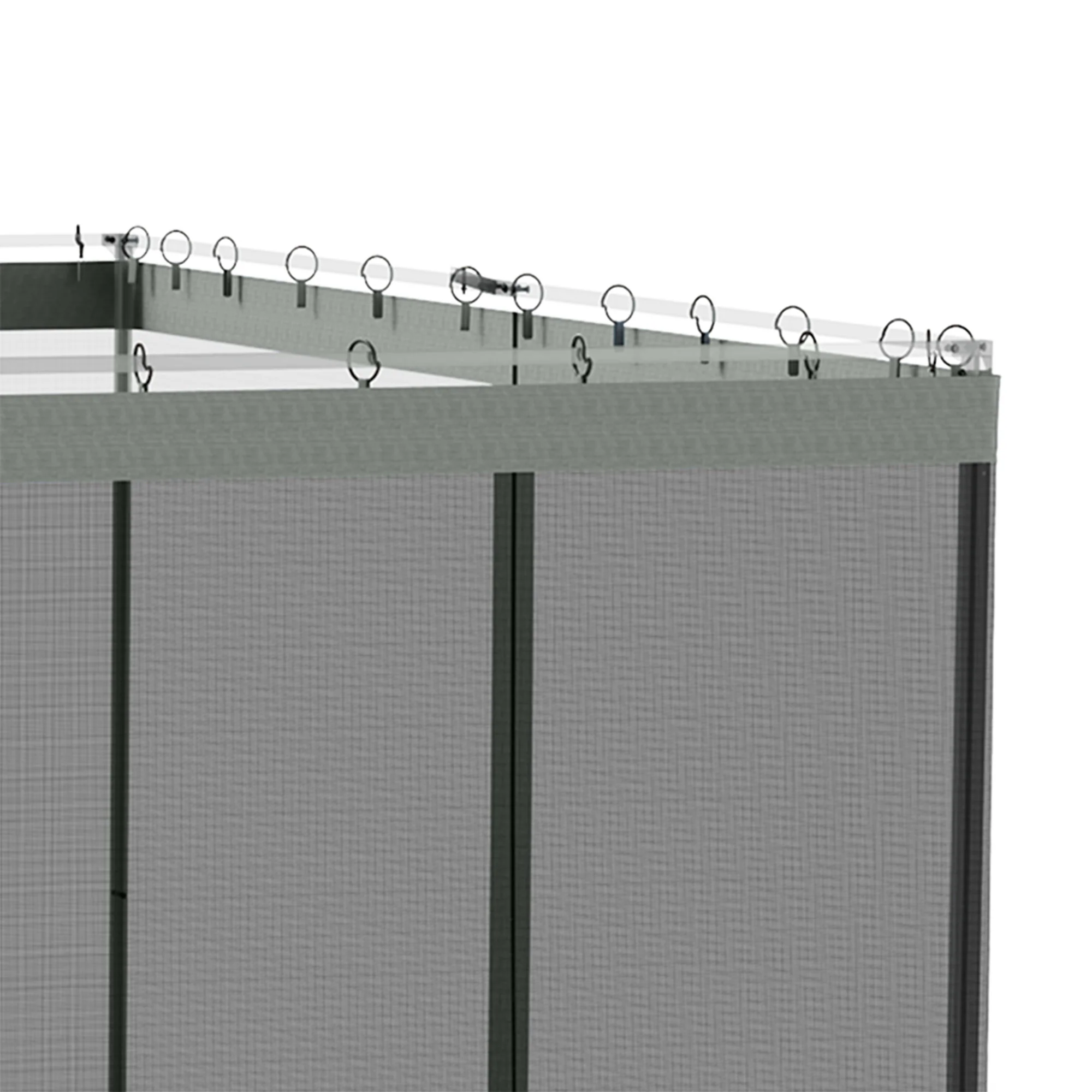 Replacement Mosquito Netting for Gazebo 10' x 10'with Zippers, Dark Grey - Image 10