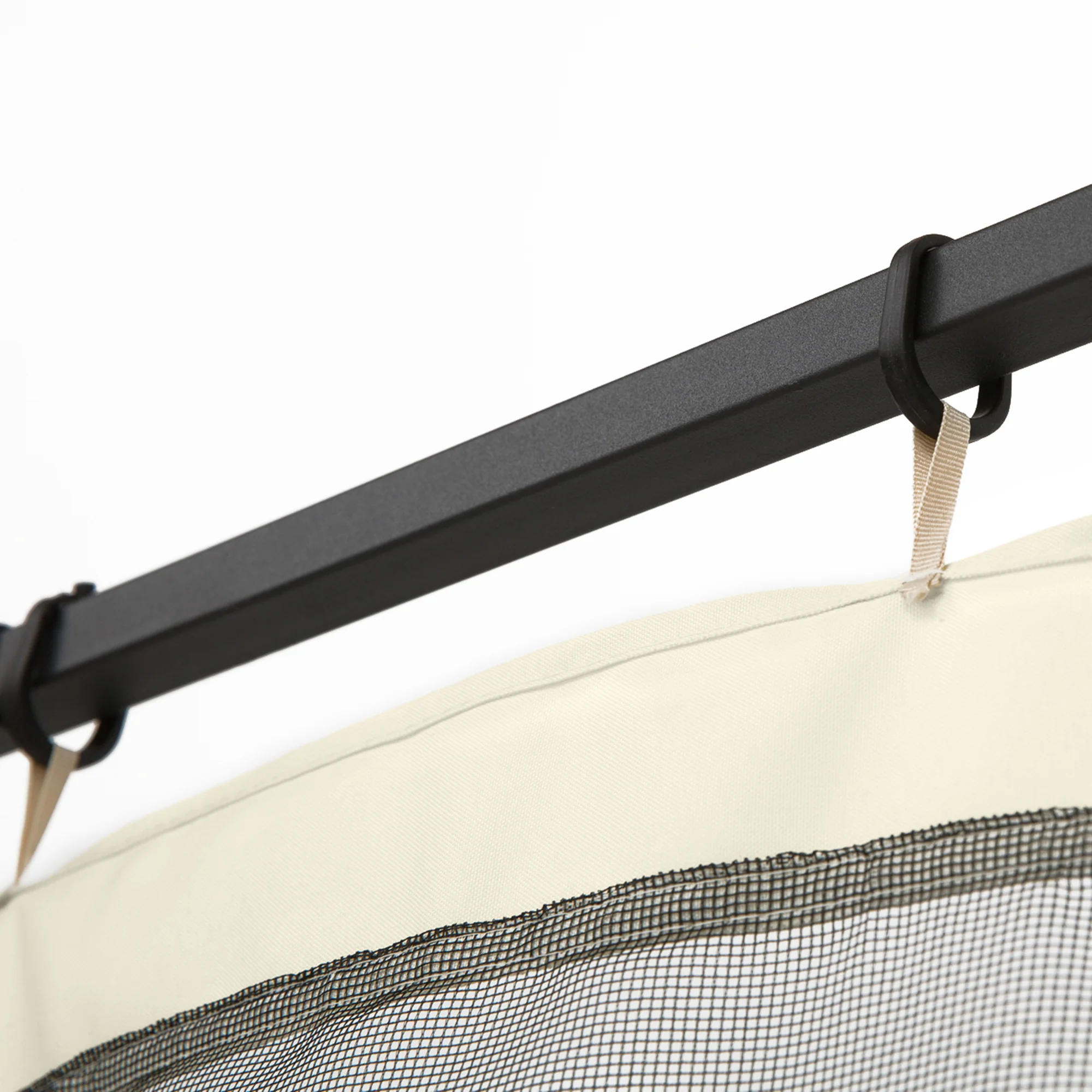 Replacement Mosquito Netting for Gazebo 10' x 12'with Zippers, Cream White - Image 9