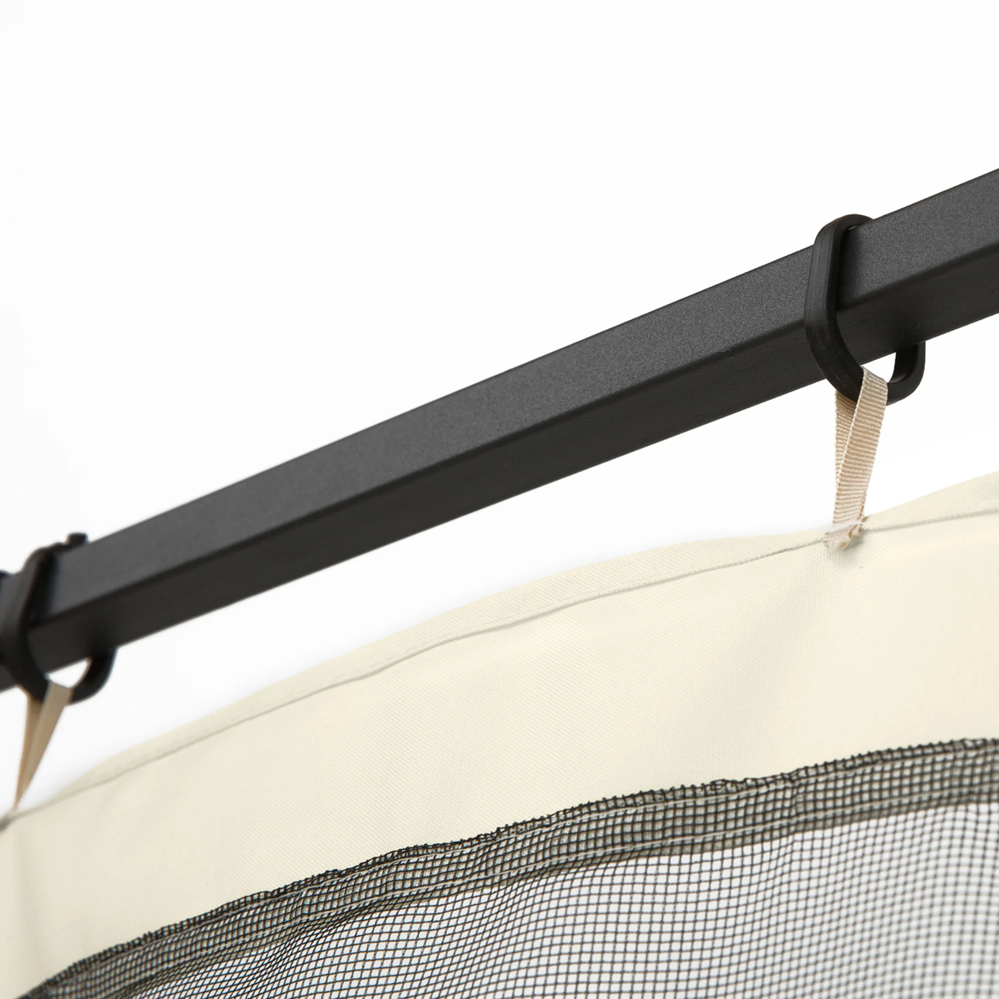 Replacement Mosquito Netting for Gazebo 10' x 13'with Zippers, Cream White - Image 10
