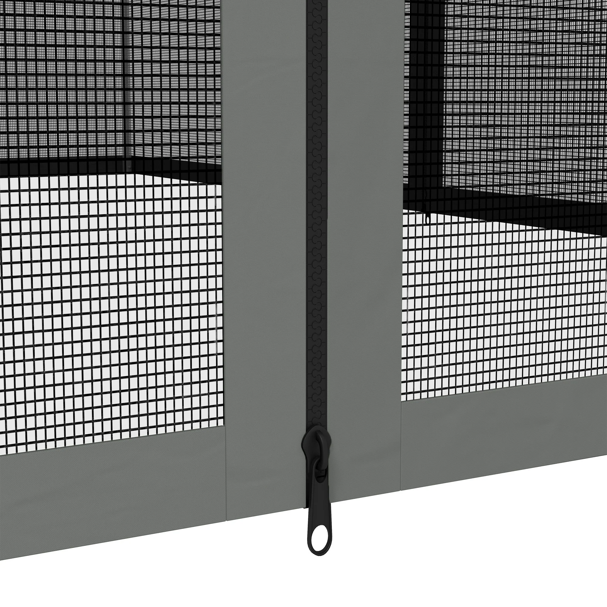 Replacement Mosquito Netting for Gazebo 10' x 13'with Zippers, Dark Grey - Image 9