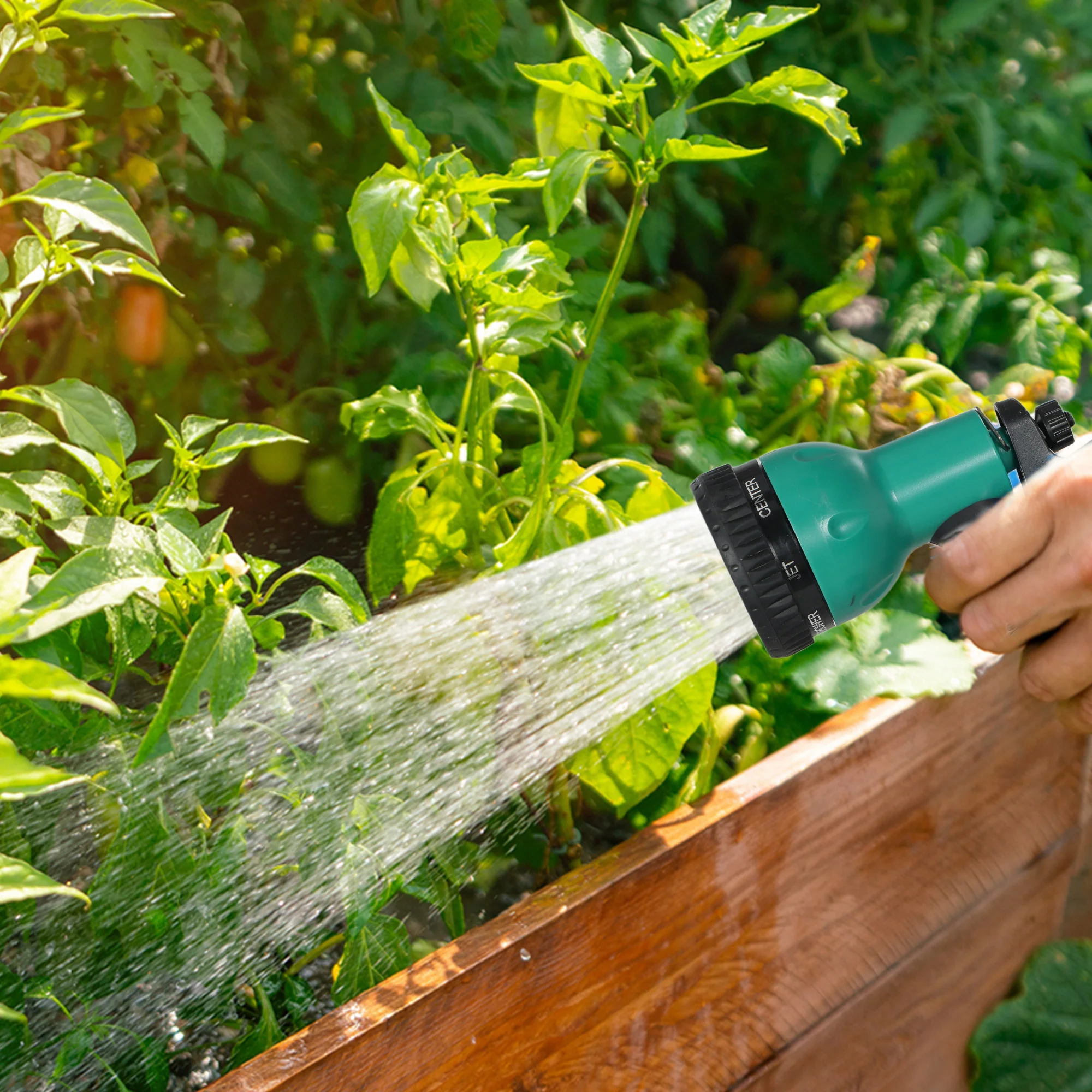 1/2 in x 65ft Retractable Garden Hose Reel with 7-Function Nozzle - Image 10