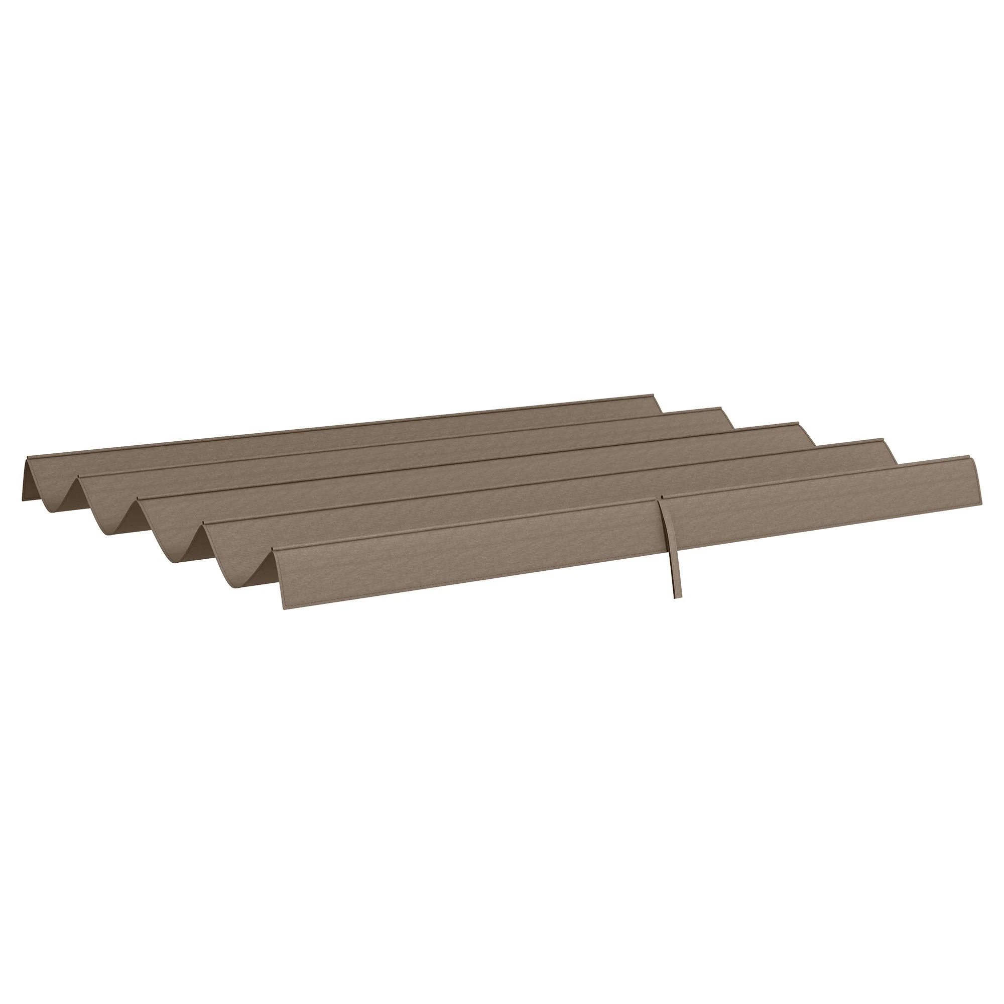 UV30+ Retractable Canopy for 9.8'x7.1' Pergola, Coffee - Image 2