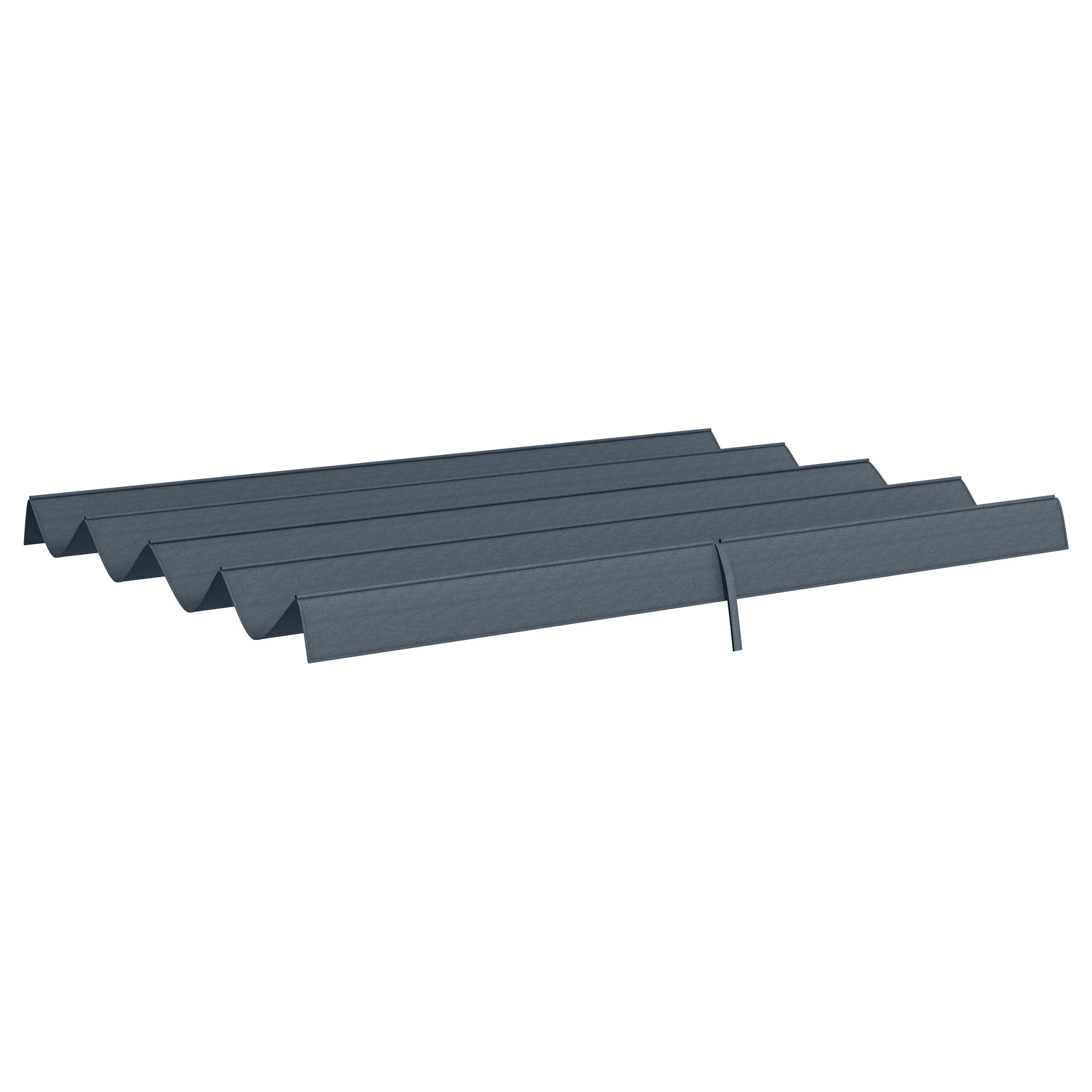 UV30+ Retractable Canopy for 9.8'x7.1' Pergola, Dark Grey - Image 2