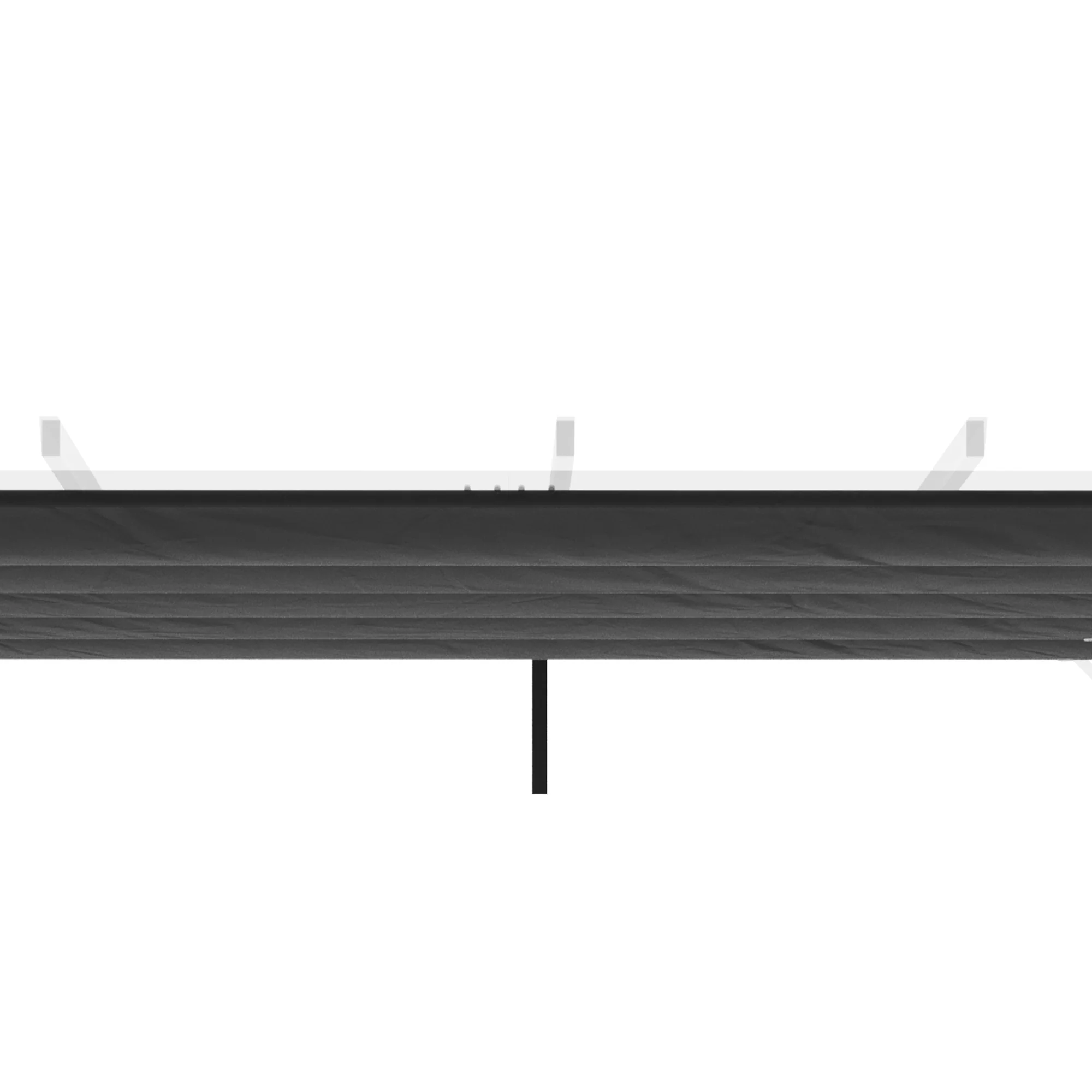 Retractable Pergola Shade Cover, Replacement Canopy Fabric for 3 x 3m Pergola, Dark Grey - Image 9
