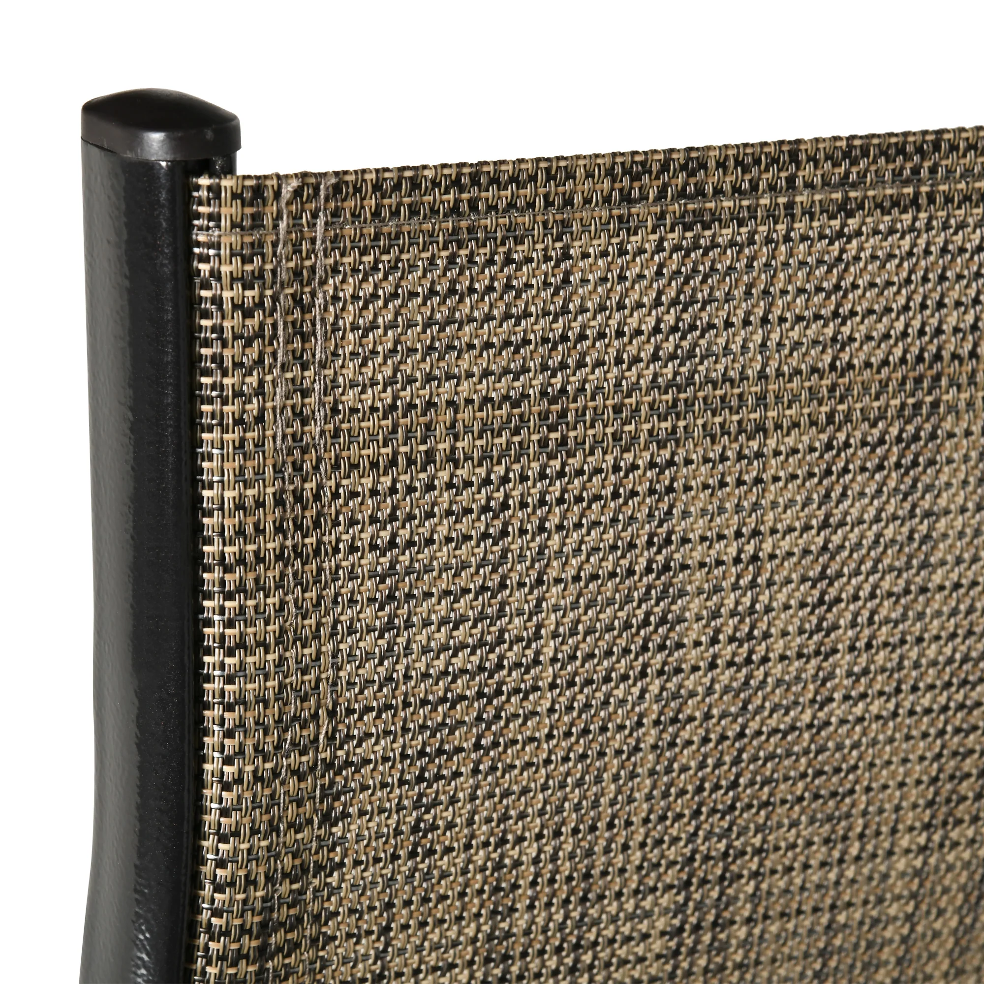 Set of 4 Outdoor Dining Chairs, Heavy Duty Stackable Patio Dining Set with Armrests, Brown - Image 10