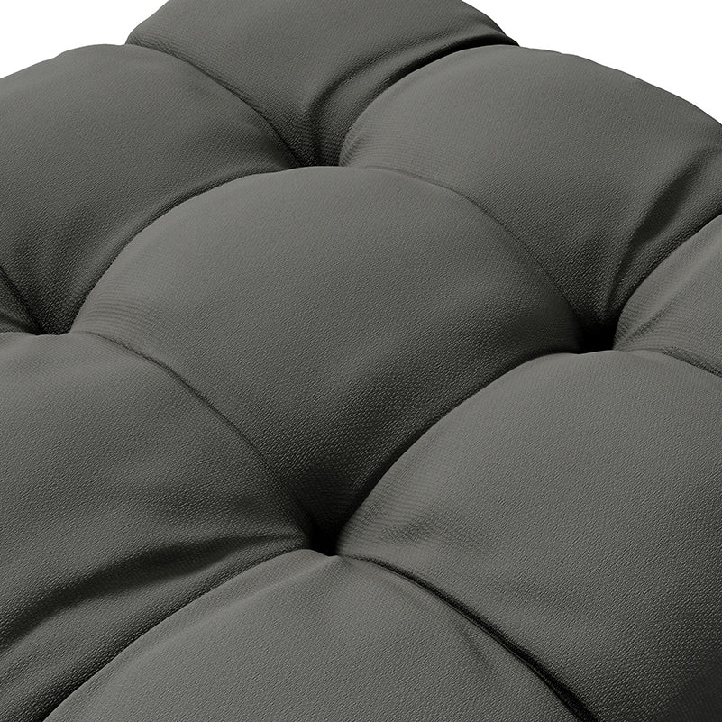 4 Piece Outdoor Seat Cushions with Ties, Water Repellent Chairs Seat Pads, Charcoal Grey - Image 10