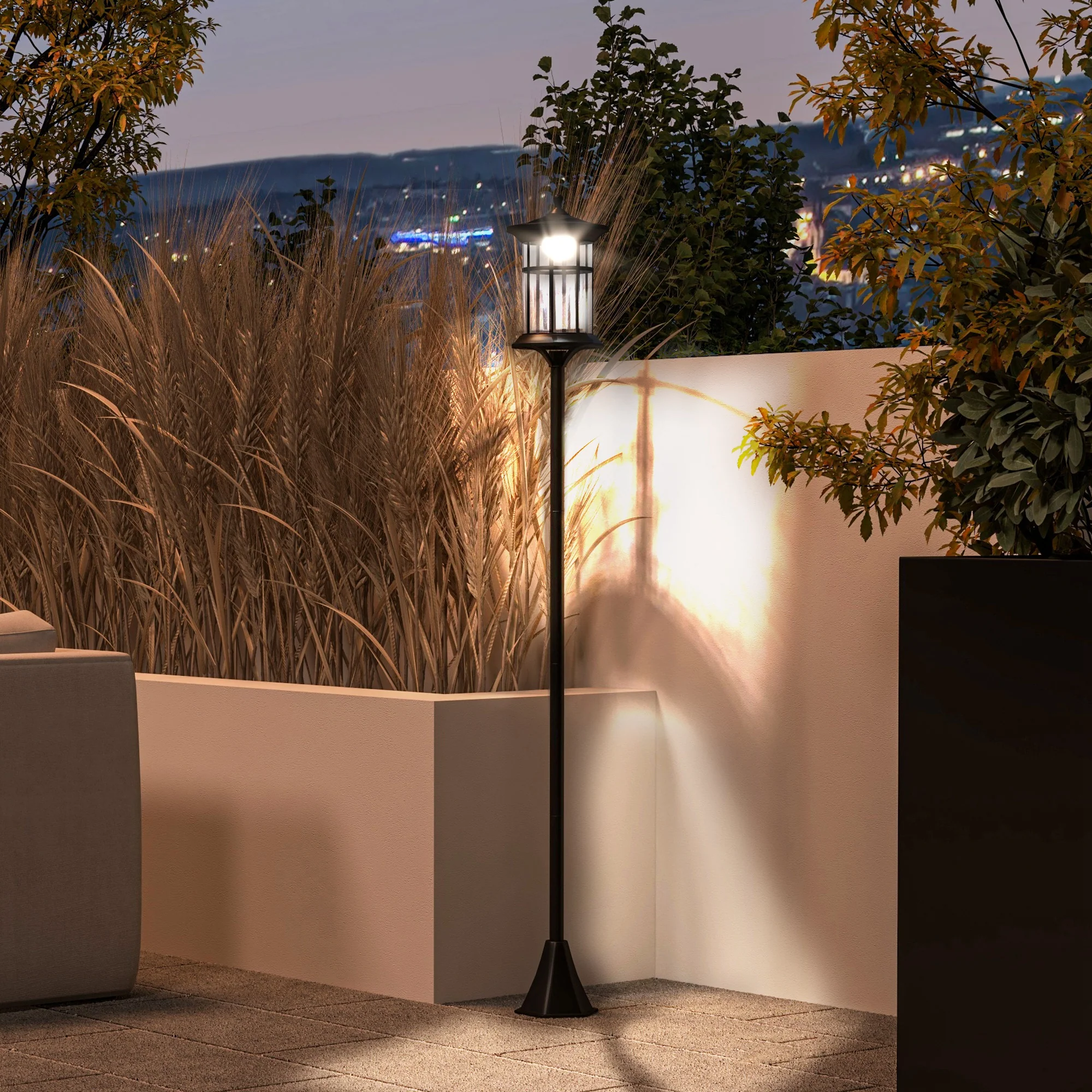 72" LED Outdoor Street Light, Waterproof IP44 for Patio, Garden, Backyard, Cool White - Image 3