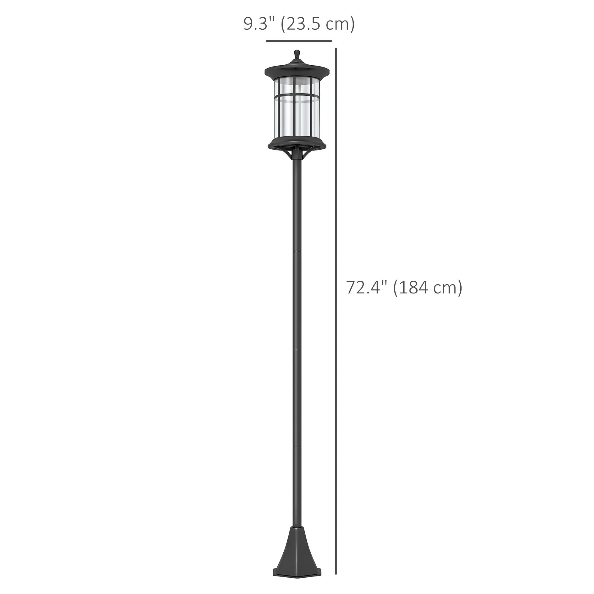 72" LED Outdoor Street Light, Waterproof IP44 for Patio, Garden, Backyard, Cool White - Image 5
