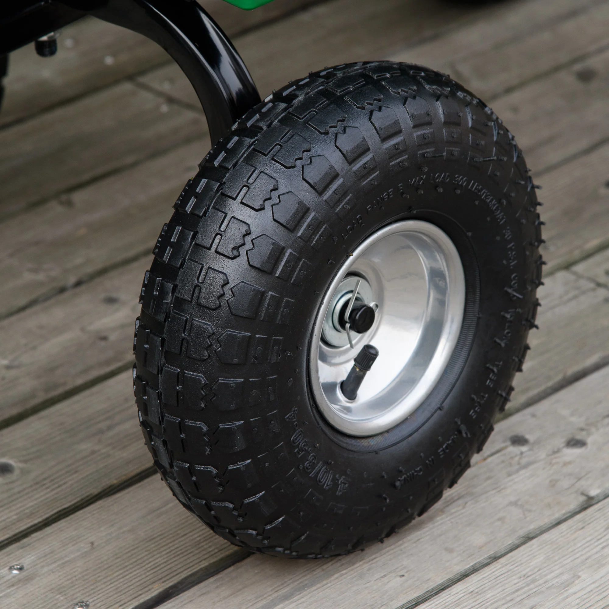 Steel Garden Cart with 10" Pneumatic Tires and Handle, 551 lb Capacity - Image 11