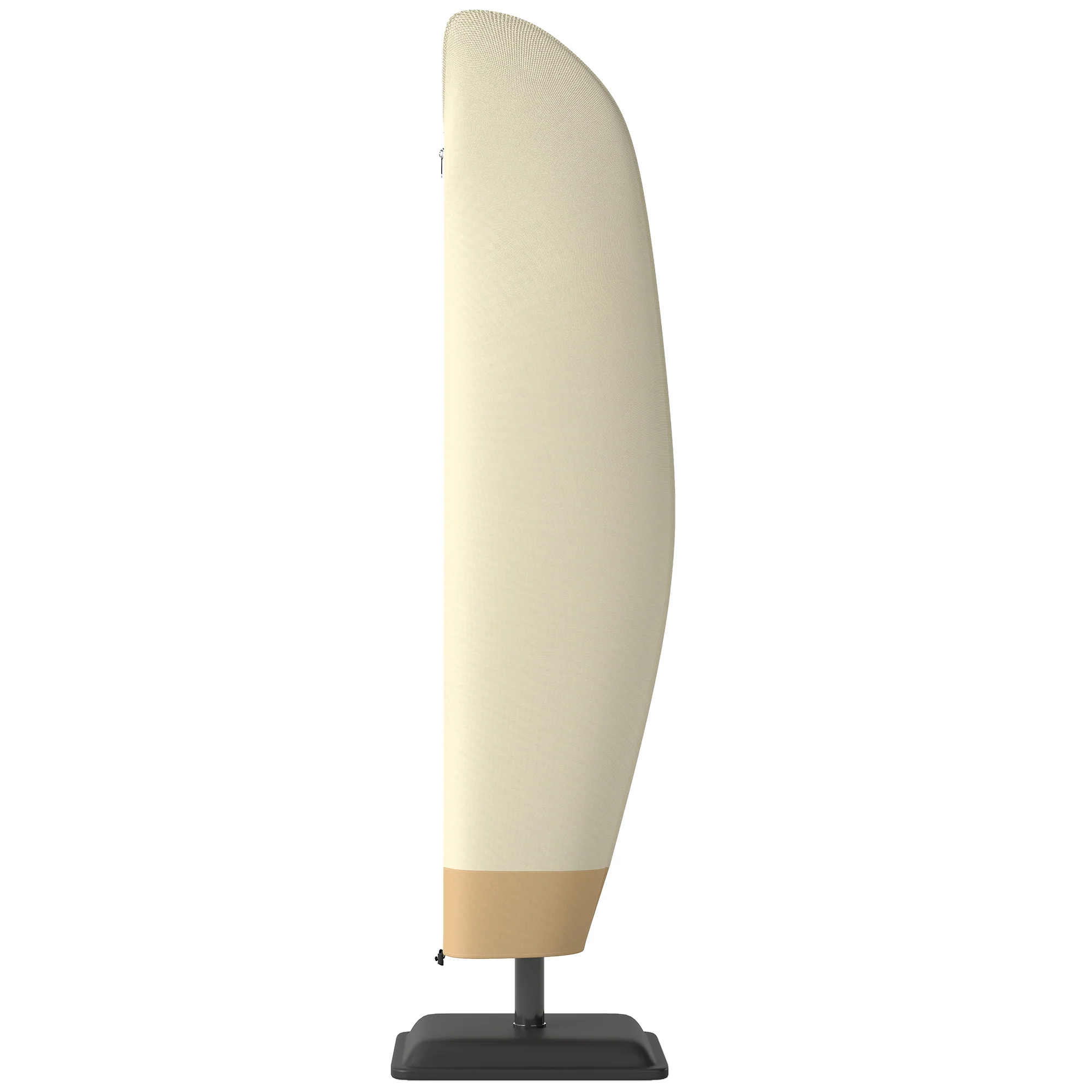 Waterproof Cover with Zipper for 10'-13' Offset Umbrella, Beige - Image 12