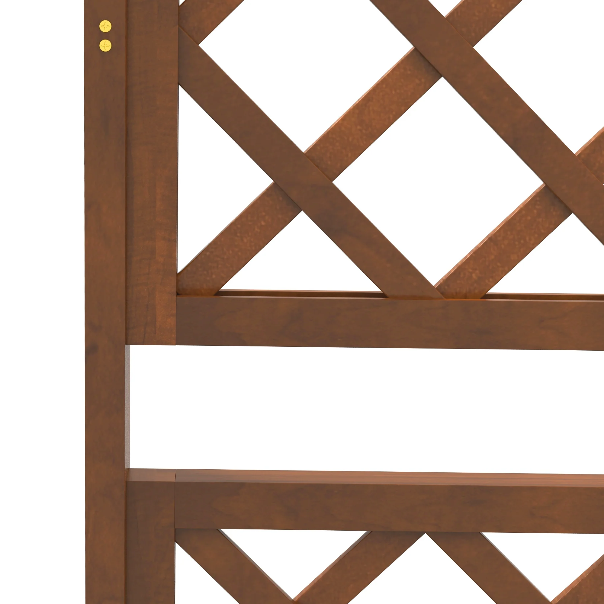 Wood Planter with Trellis, Raised Garden Bed Privacy Screen Planter Box to Grow Vegetables, Herbs and Flowers for Garden, Patio, Deck, Orange - Image 10