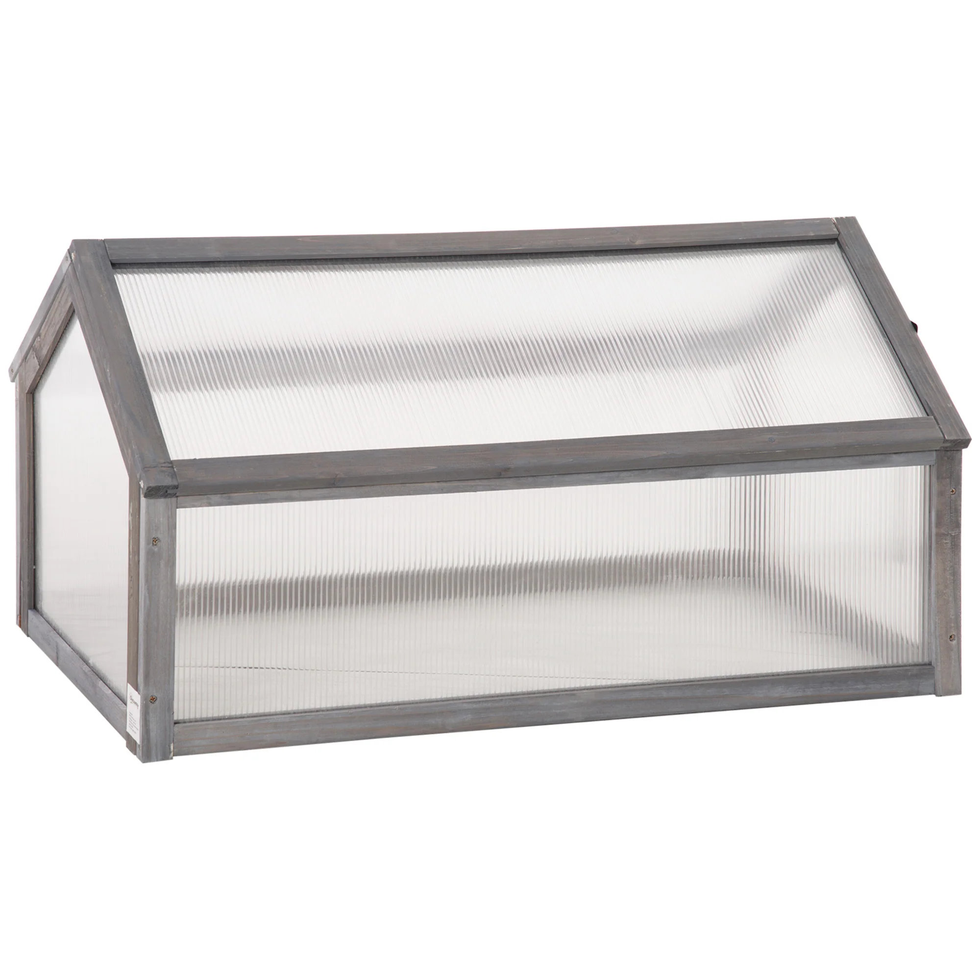 NookGrow Garden Portable Raised Planter with Openable Top, 35.5" x 20.5" x 19.5", Grey - Image 2