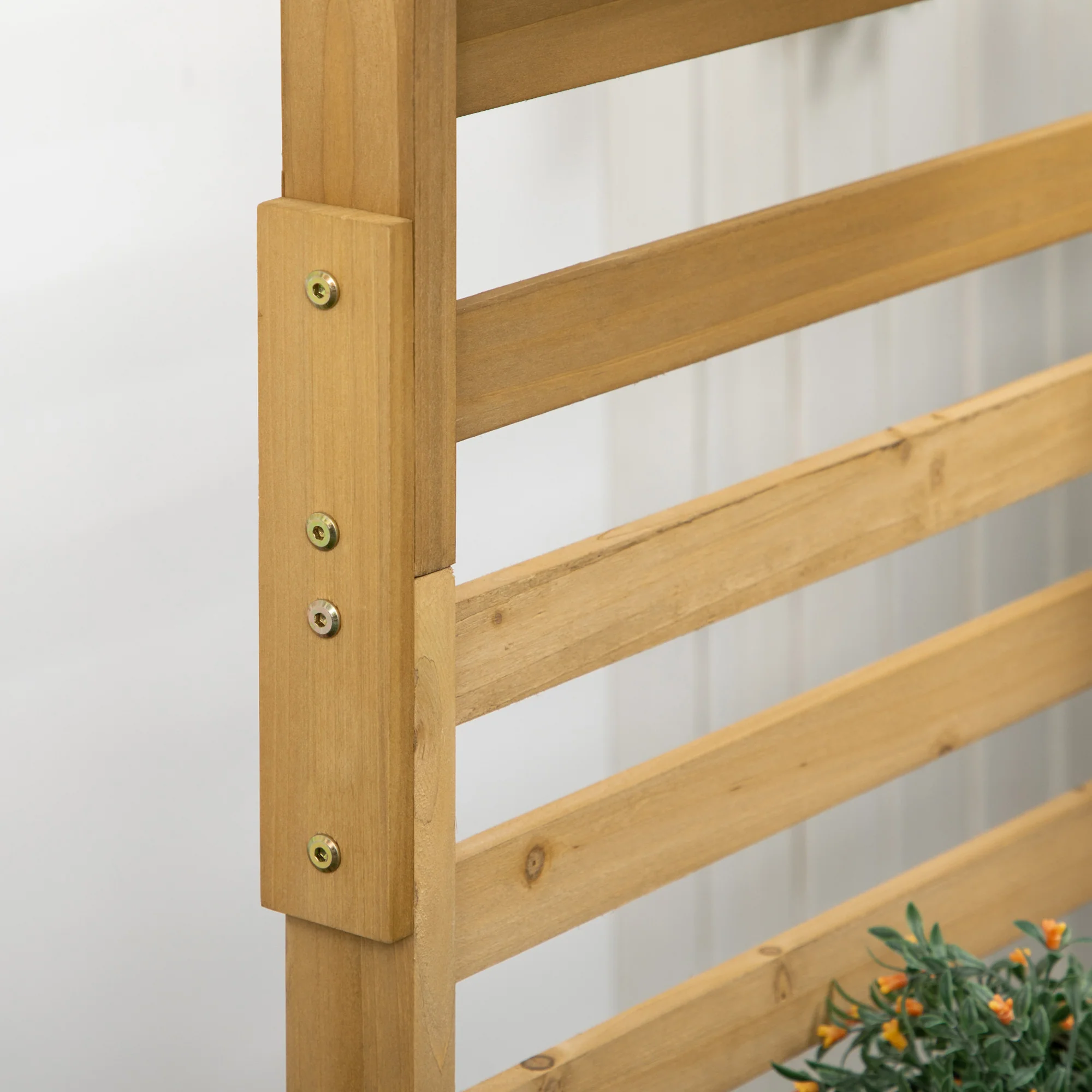 Wooden Plant Trellis Stand with 5 Planter Boxes for Patio, Garden, Balcony, Porch - Image 10