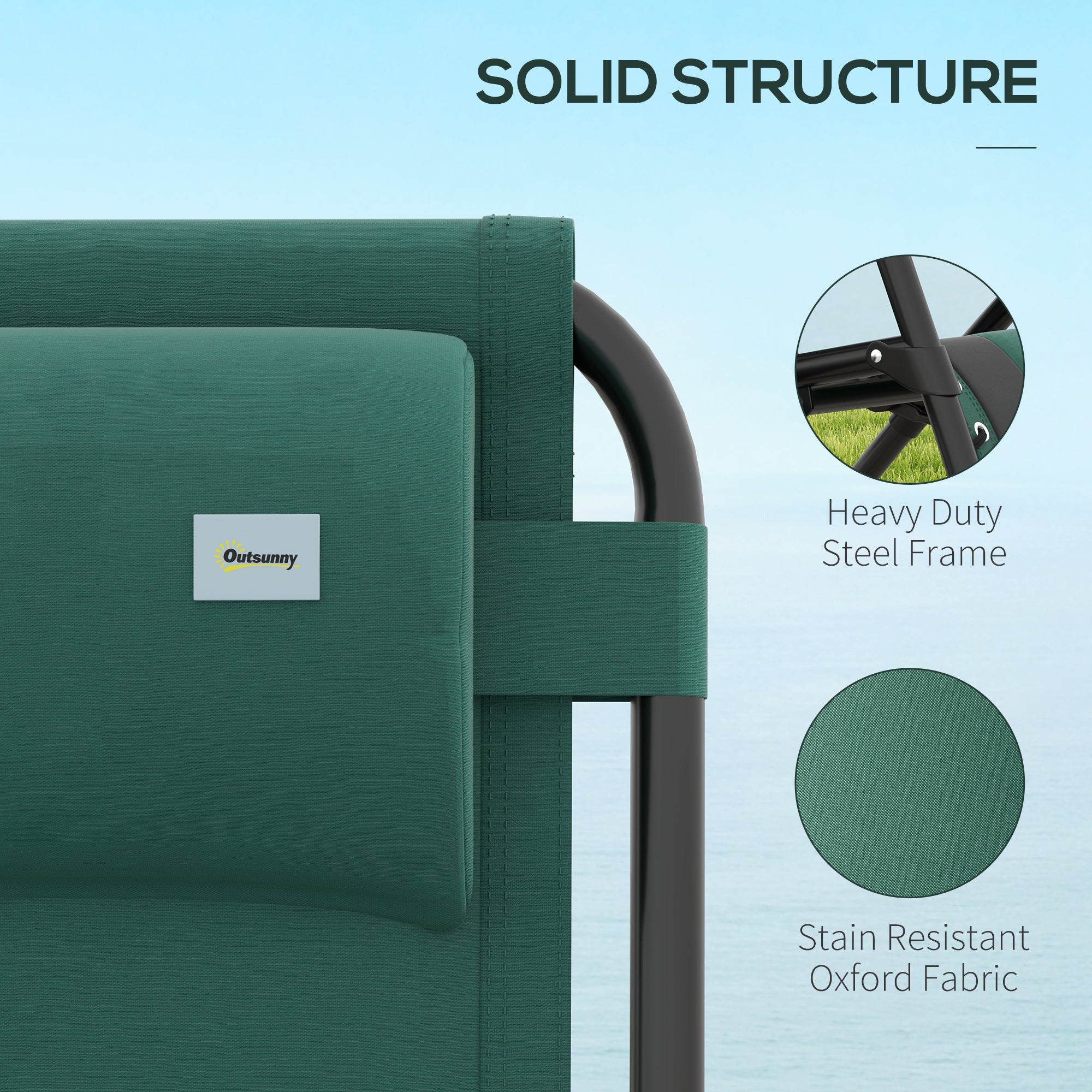 Zero Gravity Folding Reclining Chair w/ Padded Seat, Headrest & Cupholder, Green - Image 8